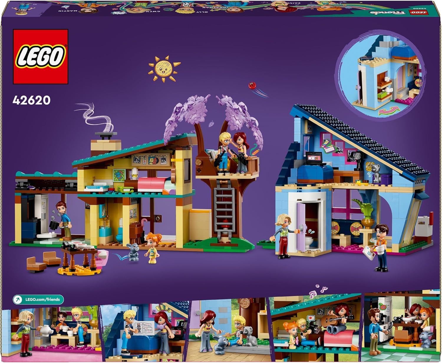 LEGO Friends Olly and Paisley's Family Houses Building Set 4