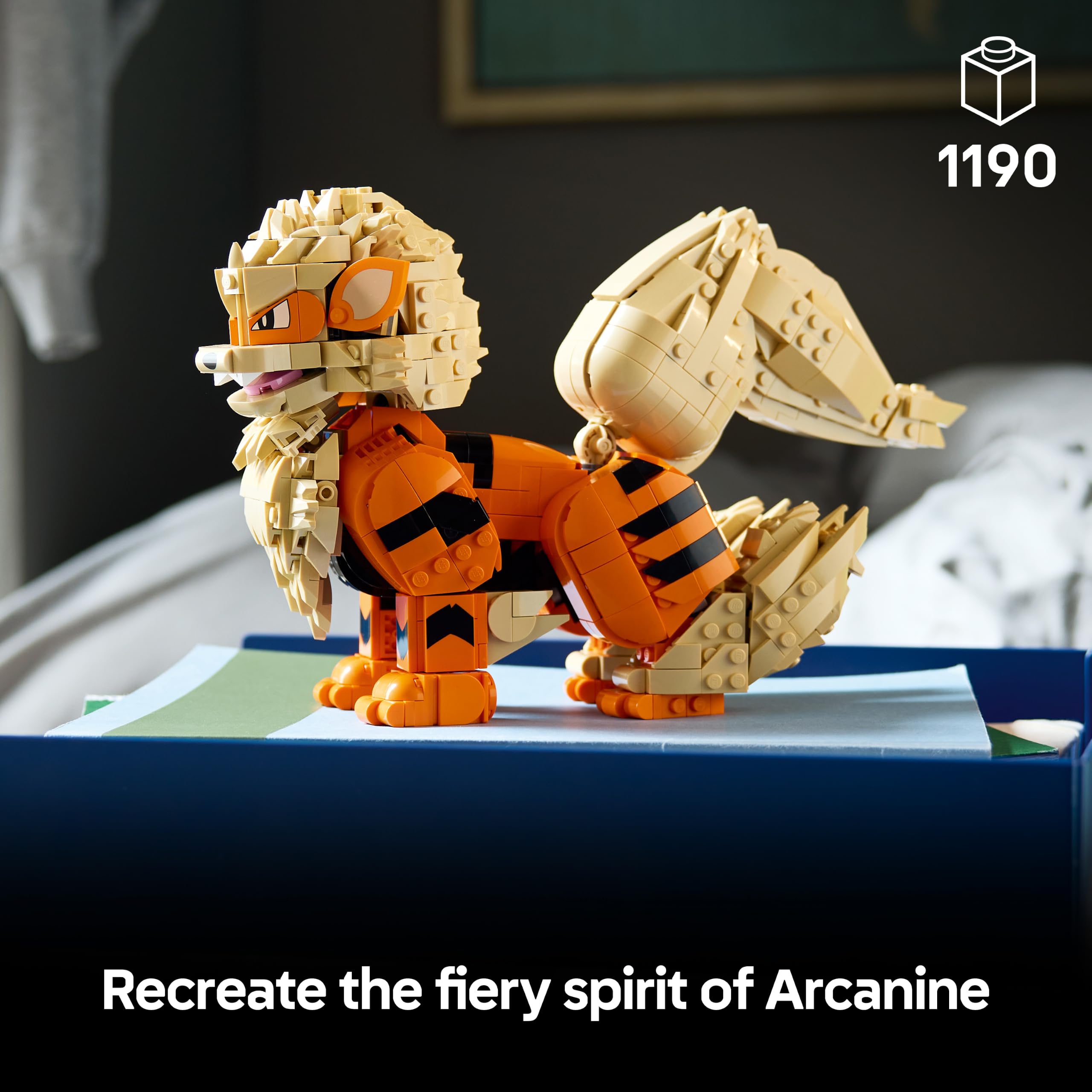 LEGO Pokémon Arcanine Building Set - Adult Collectible Model | 72160 | Ages 18+