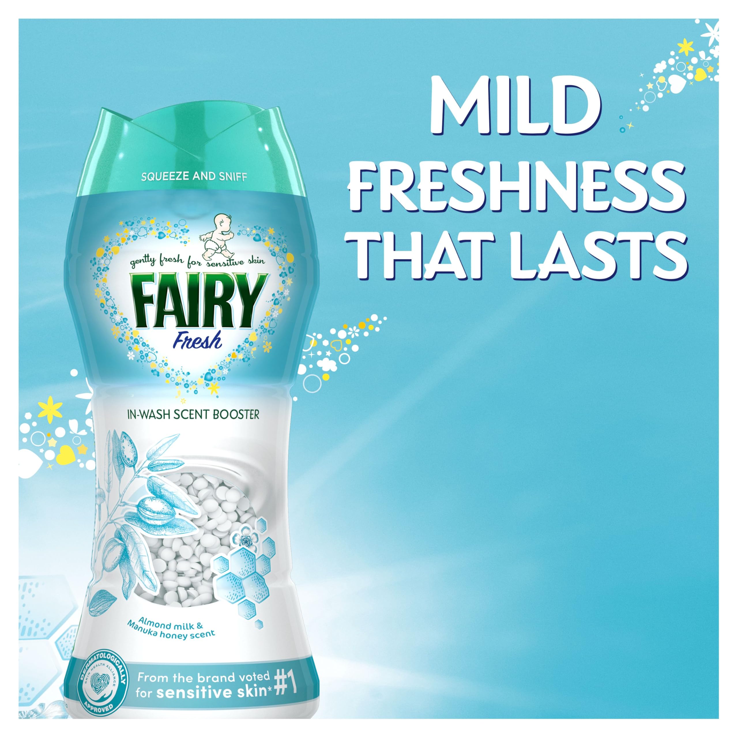 Fairy - In-Wash Scent Booster 495 g, Fresh Mild Long-Lasting Fragrance for Sensitive Skin 3
