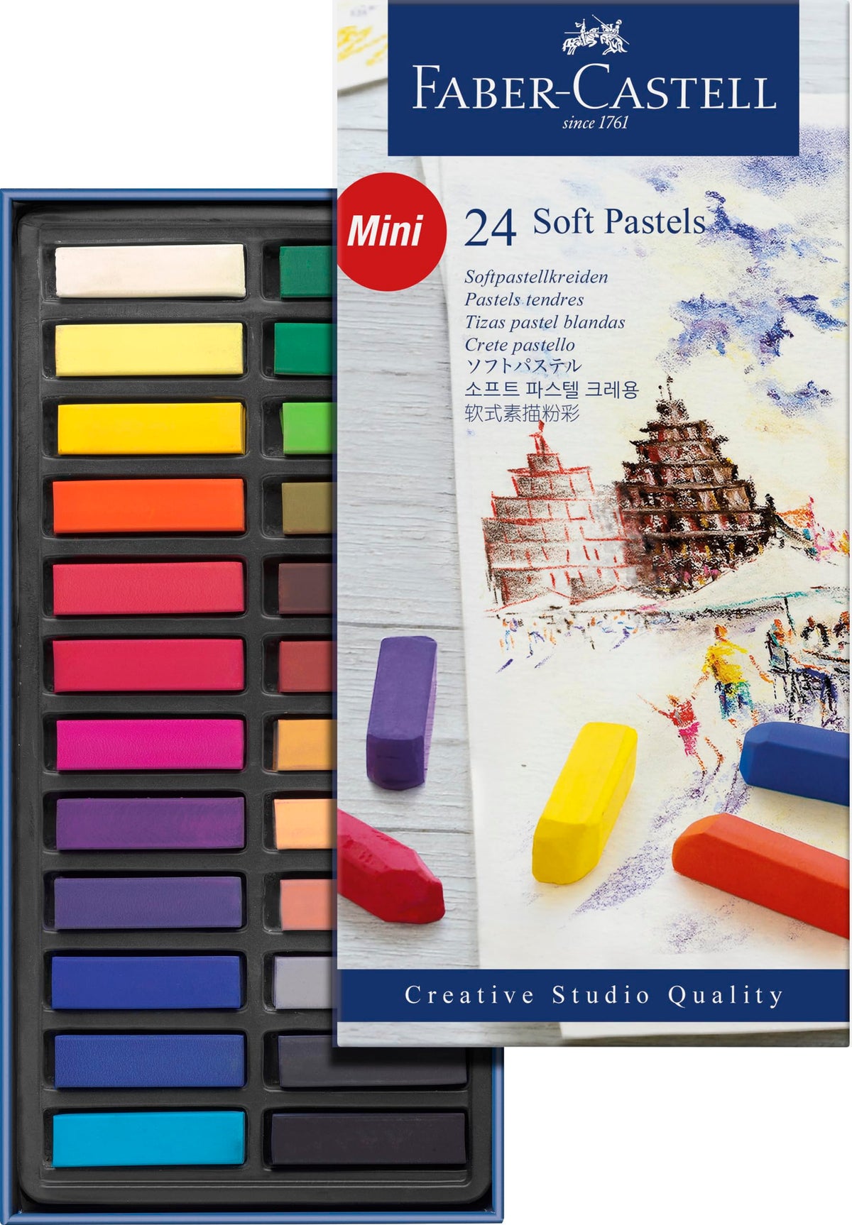 Faber-Castell Creative Studio Soft Pastels Set - 24 Colours