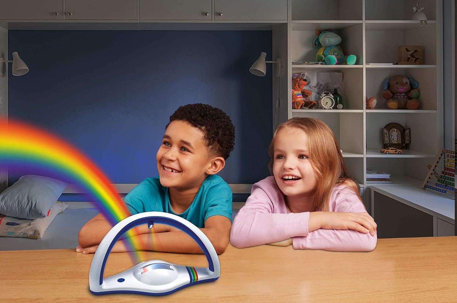 My Very Own Rainbow Projector Nightlight - LED Rainbow Light with Sunlight Crystal & Auto Shut-Off 8