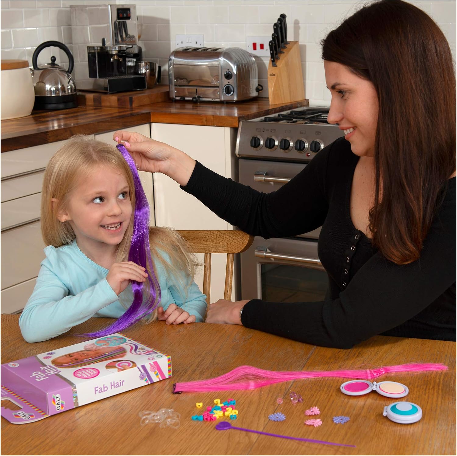 Galt Toys, Fab Hair, Hair Chalk Kit and Extensions for Children, Ages 6 Years Plus 5