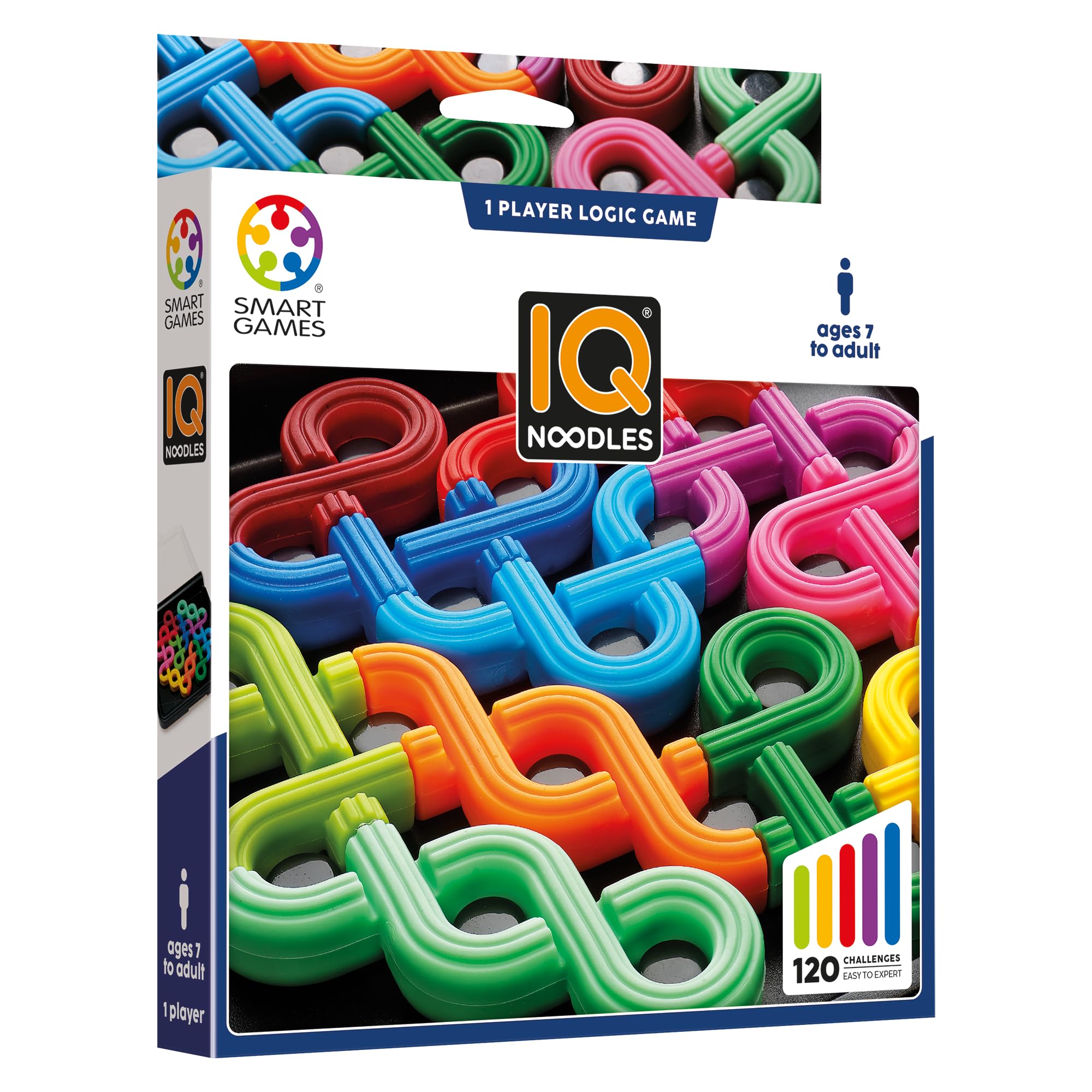 SmartGames IQ Noodles Puzzle Game with 120 Challenges for Ages 7+ 6