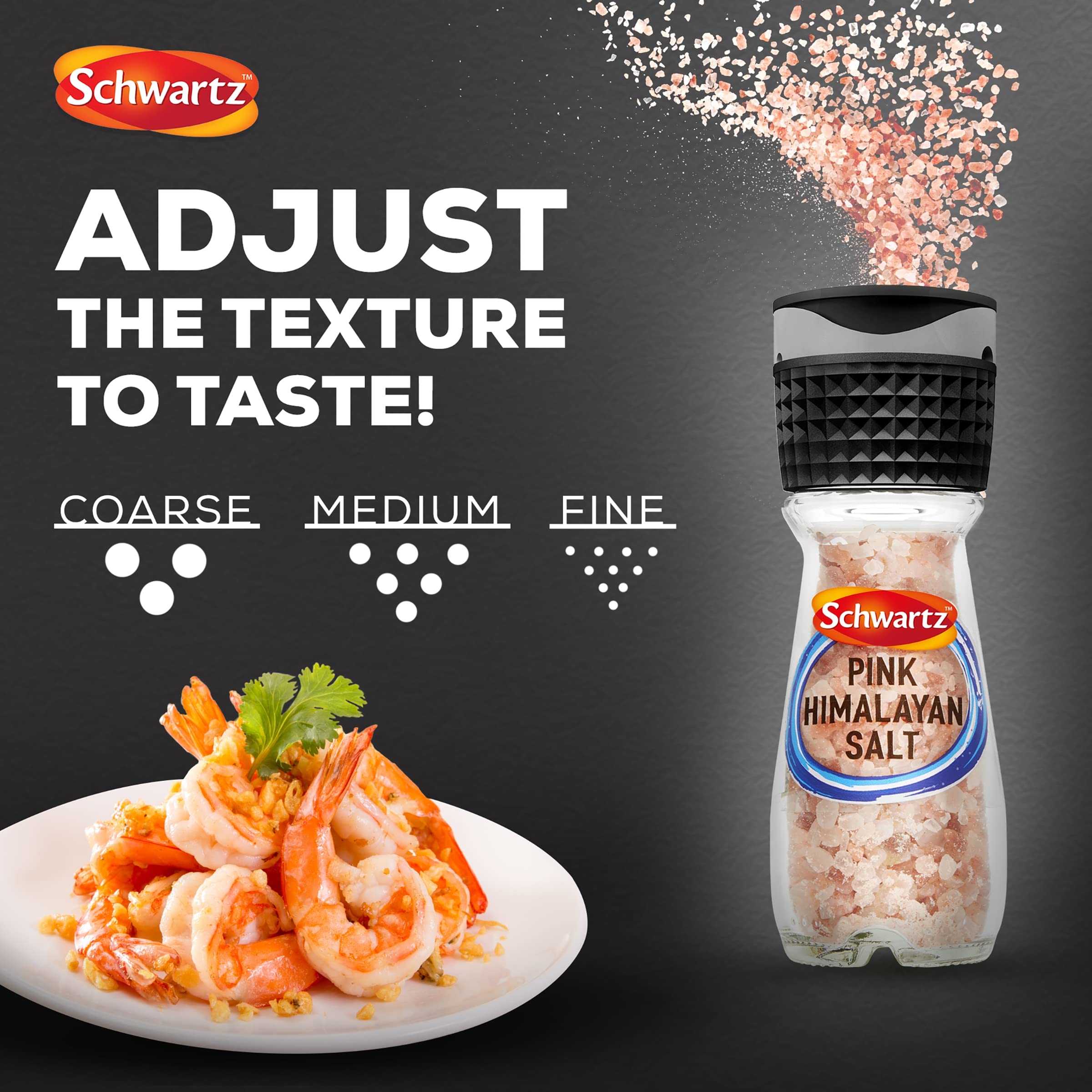 Schwartz Rosa Himalaya-Salz 71 g – Glas mit Mahlwerk 5