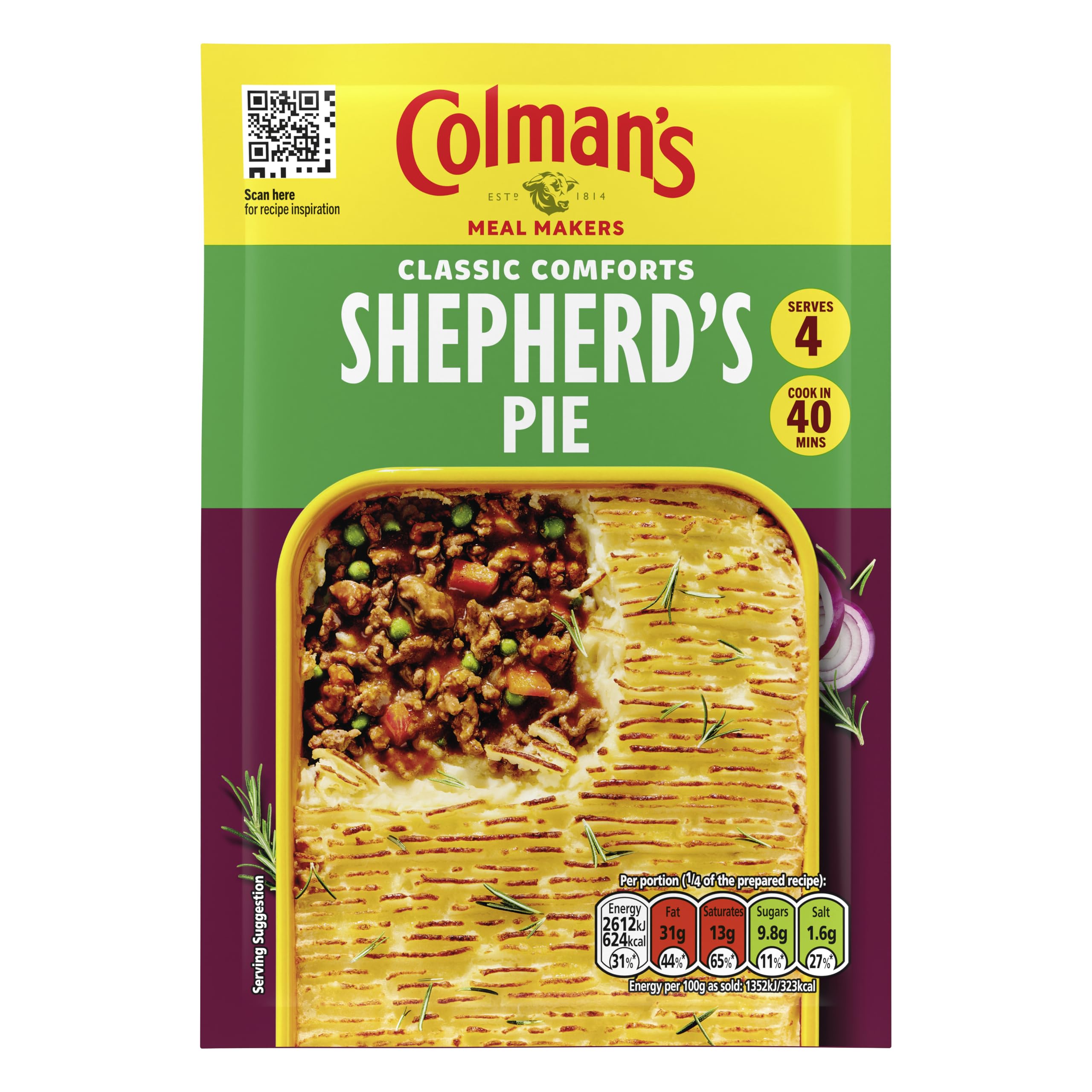 Colman's Shepherd's Pie Rezeptmischung 50 g – Einfaches Wohlfühlessen für die ganze Familie 7