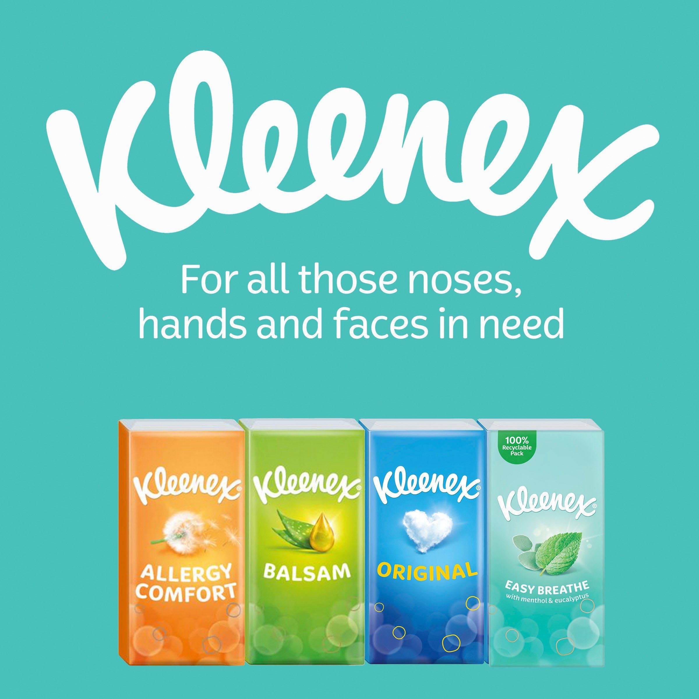 Kleenex - Easy Breathe Travel Pocket Tissues with Natural Menthol and Eucalyptus 3