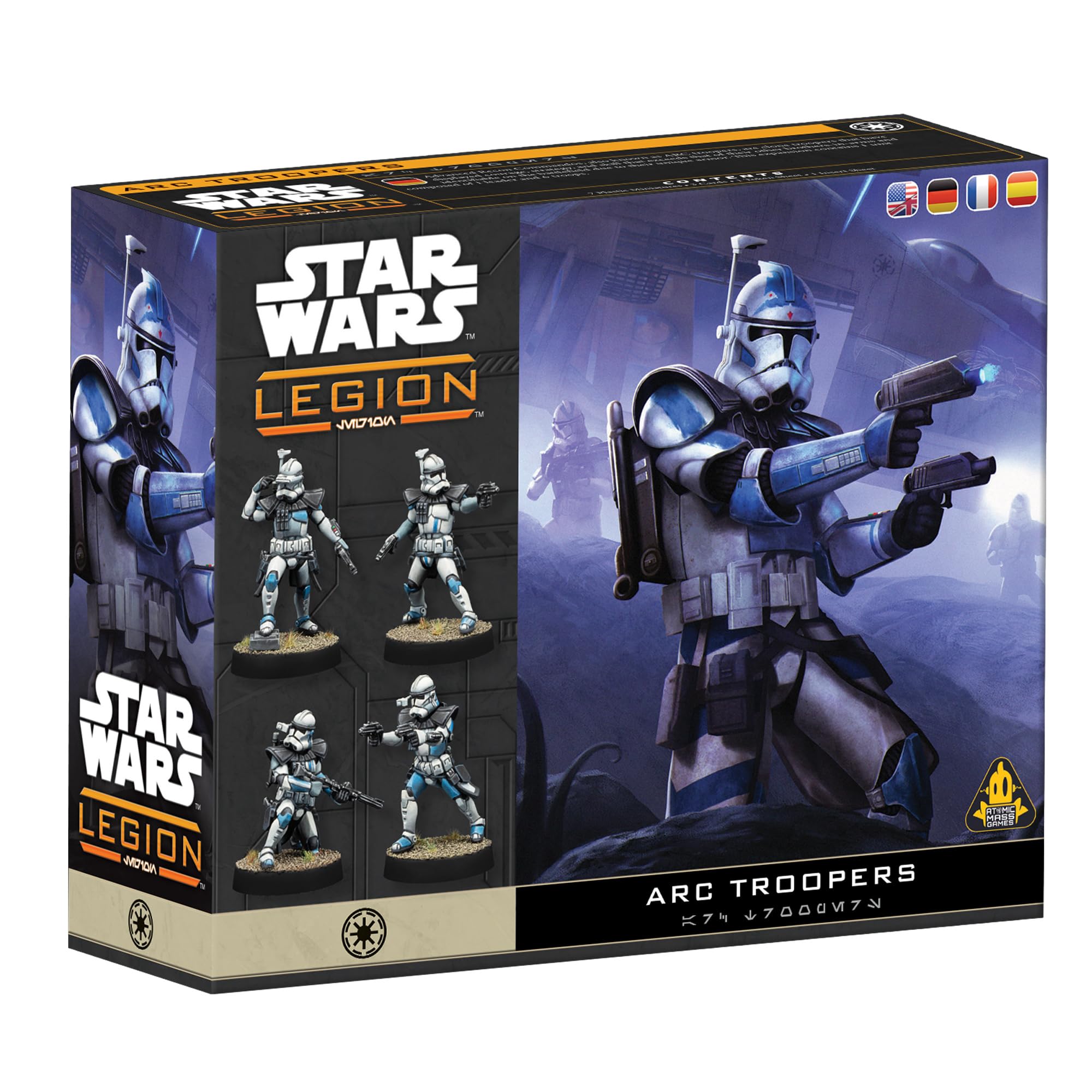 Asmodee Star Wars Legion: ARC Troopers Unit Expansion | Hard Plastic Miniatures | Galactic Republic 1