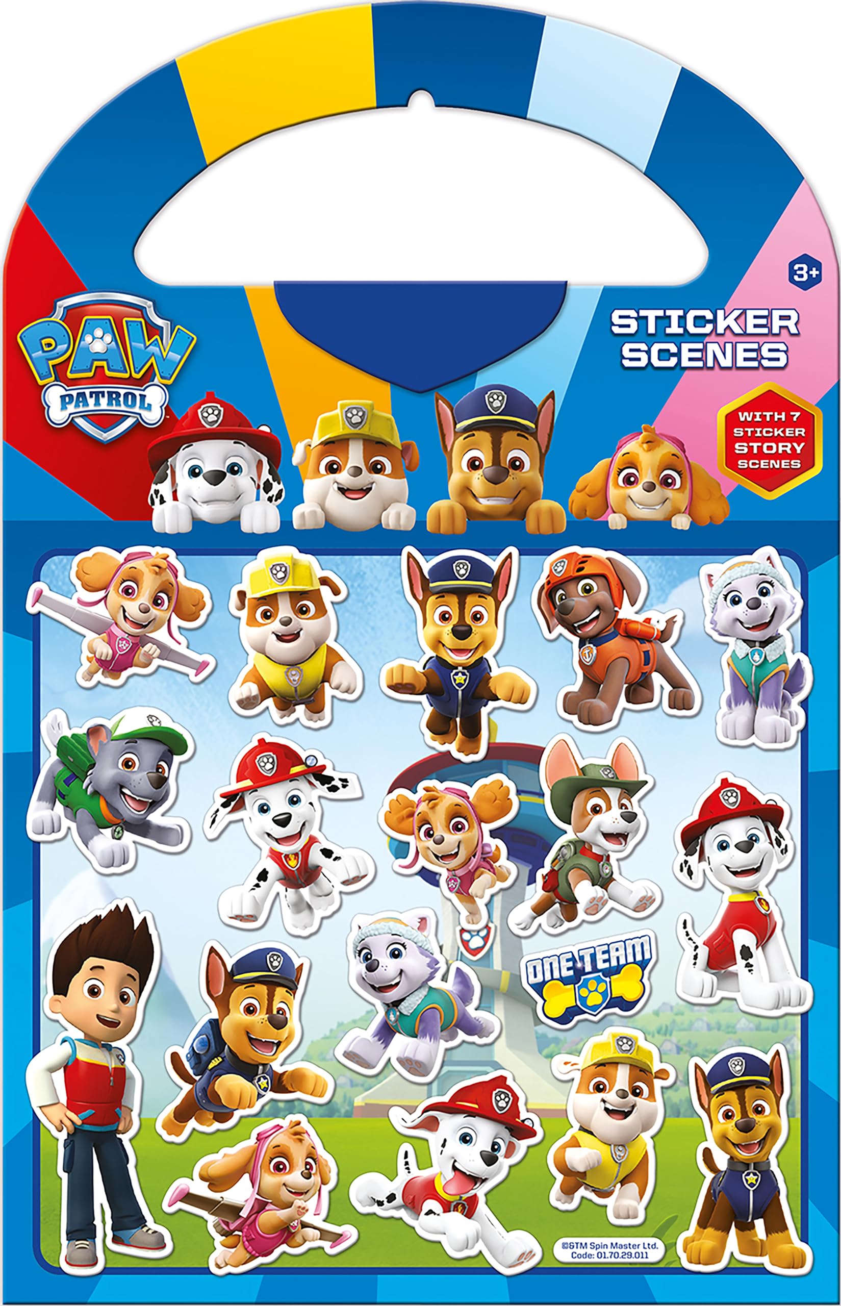 Paper Projects Paw Patrol Activity Set - Reusable Sticker Scene Pack with 50 Pieces 4