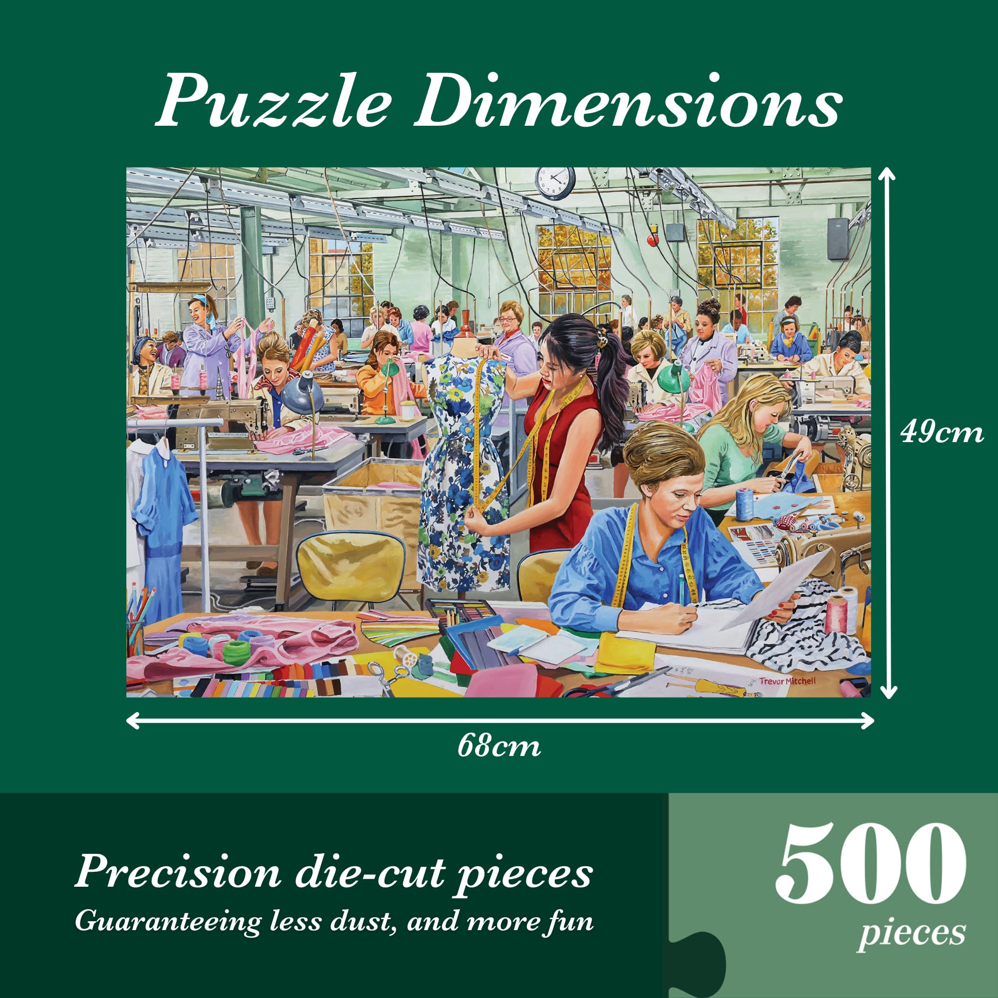 Falcon The Sewing Room - 500 Piece Jigsaw Puzzle for Adults 6