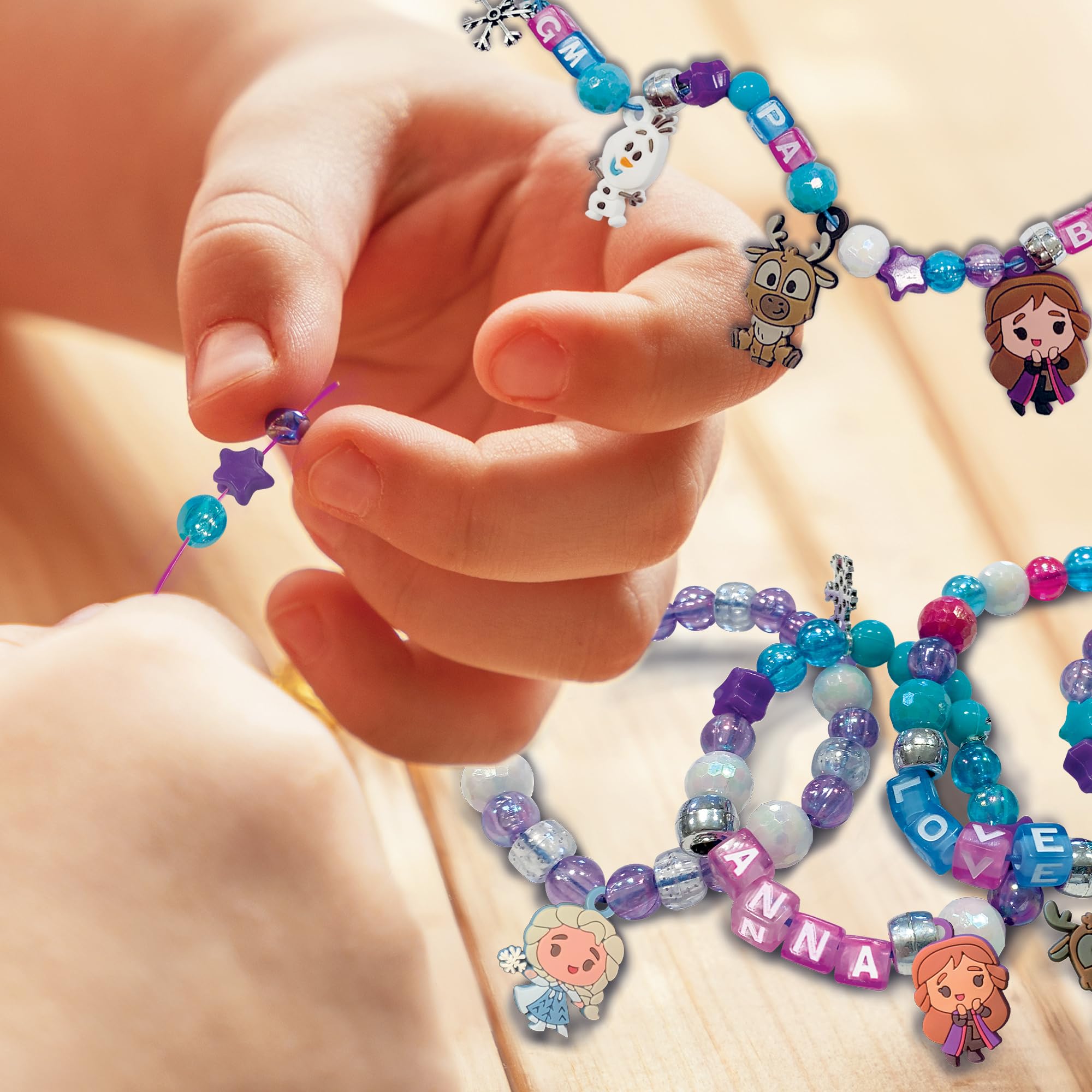 Liscianigiochi FROZEN Secret Beads Jewellery Creation Kit | Ages 3+ | Multicoloured 3