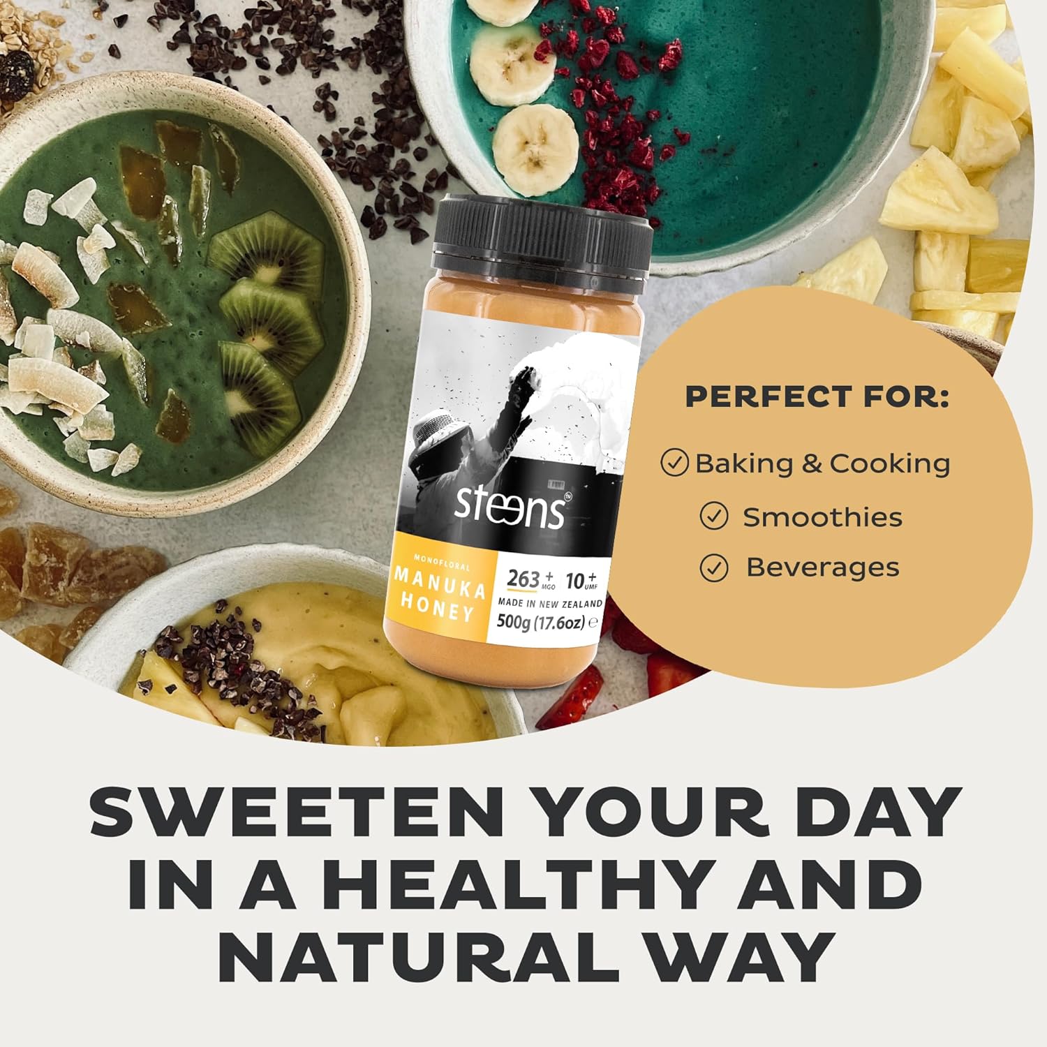 Steens Manuka Honey - Pure & Raw Active Manuka Honey (500g) 9