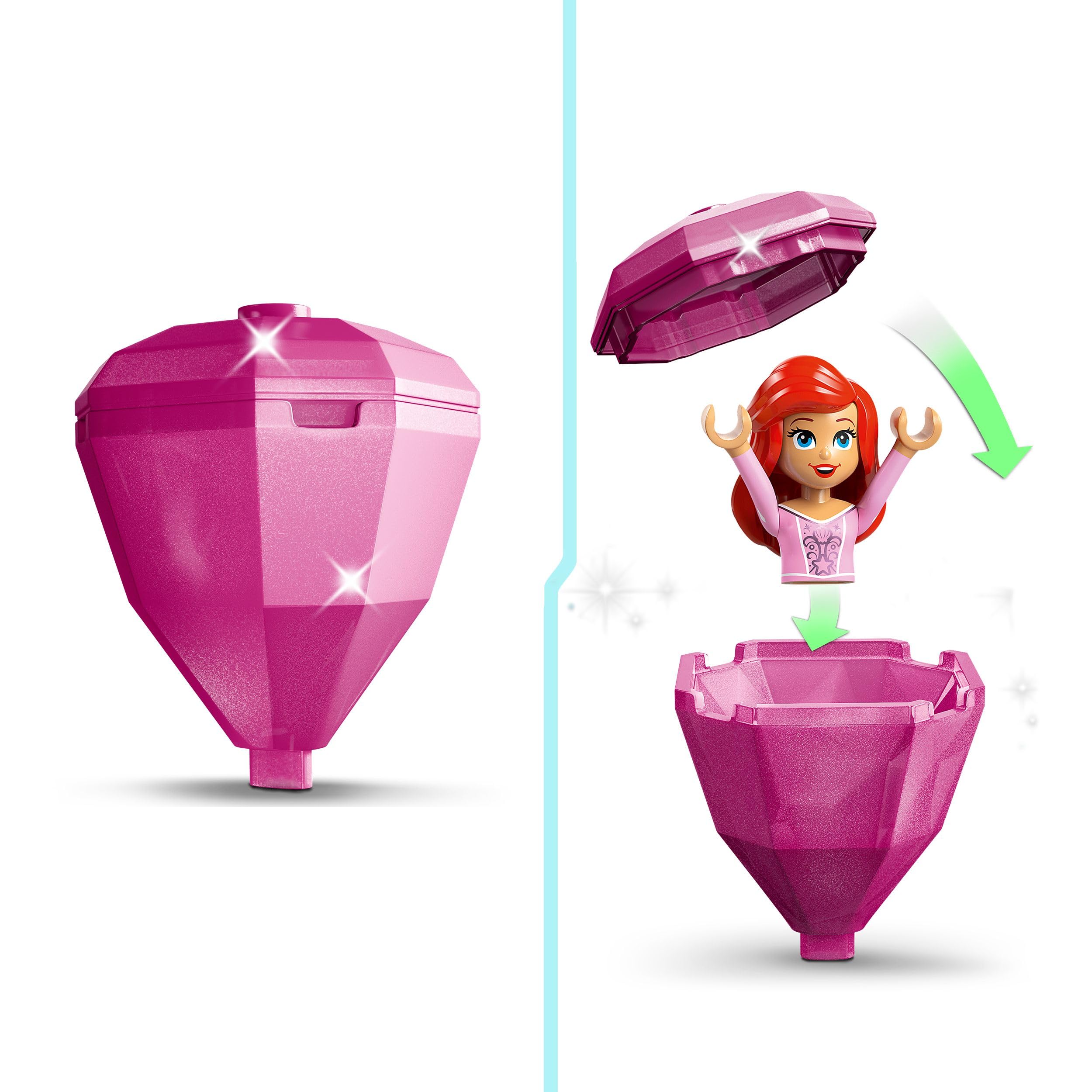 LEGO ǀ Disney Twirling Ariel Bauspielzeug – Kreisel-Spielset für Kinder ab 5 Jahren 12