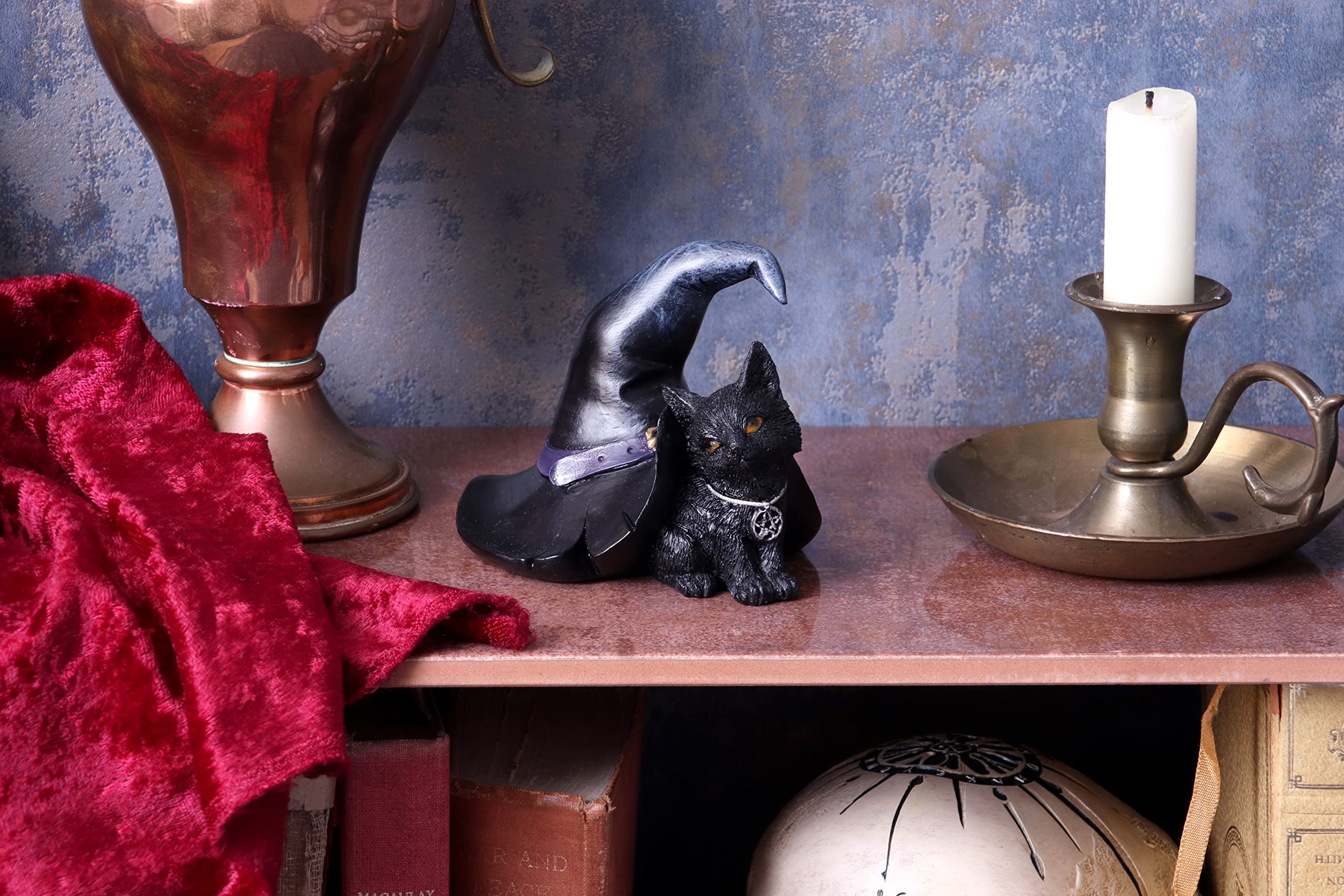 Nemesis Now Wiccan & Witchcraft Collection - Prue Cat Figurine in Black 12