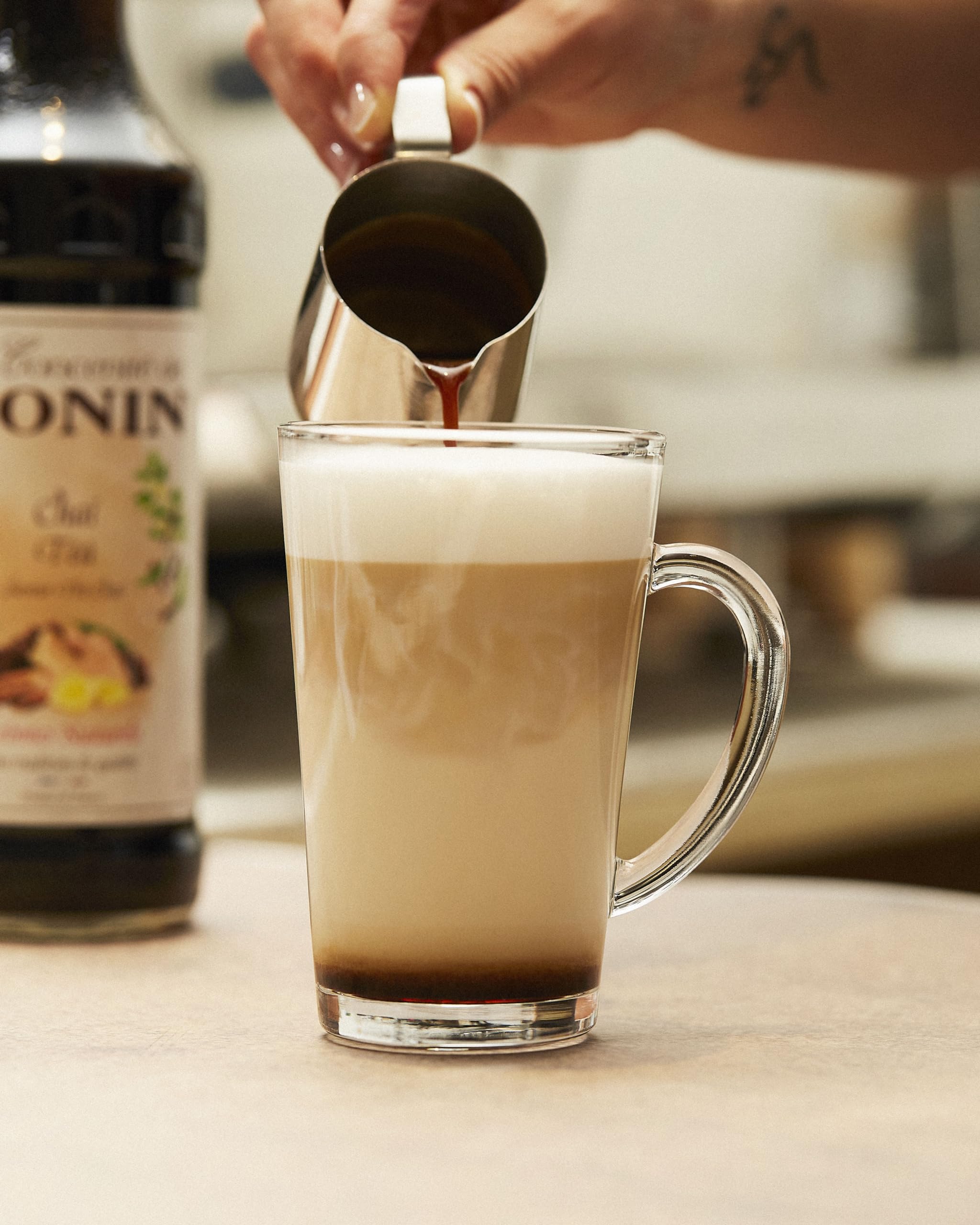 Monin Chai Tea Concentrate 700ml - Premium Beverage Syrup for Lattes, Frappes & Cocktails 7