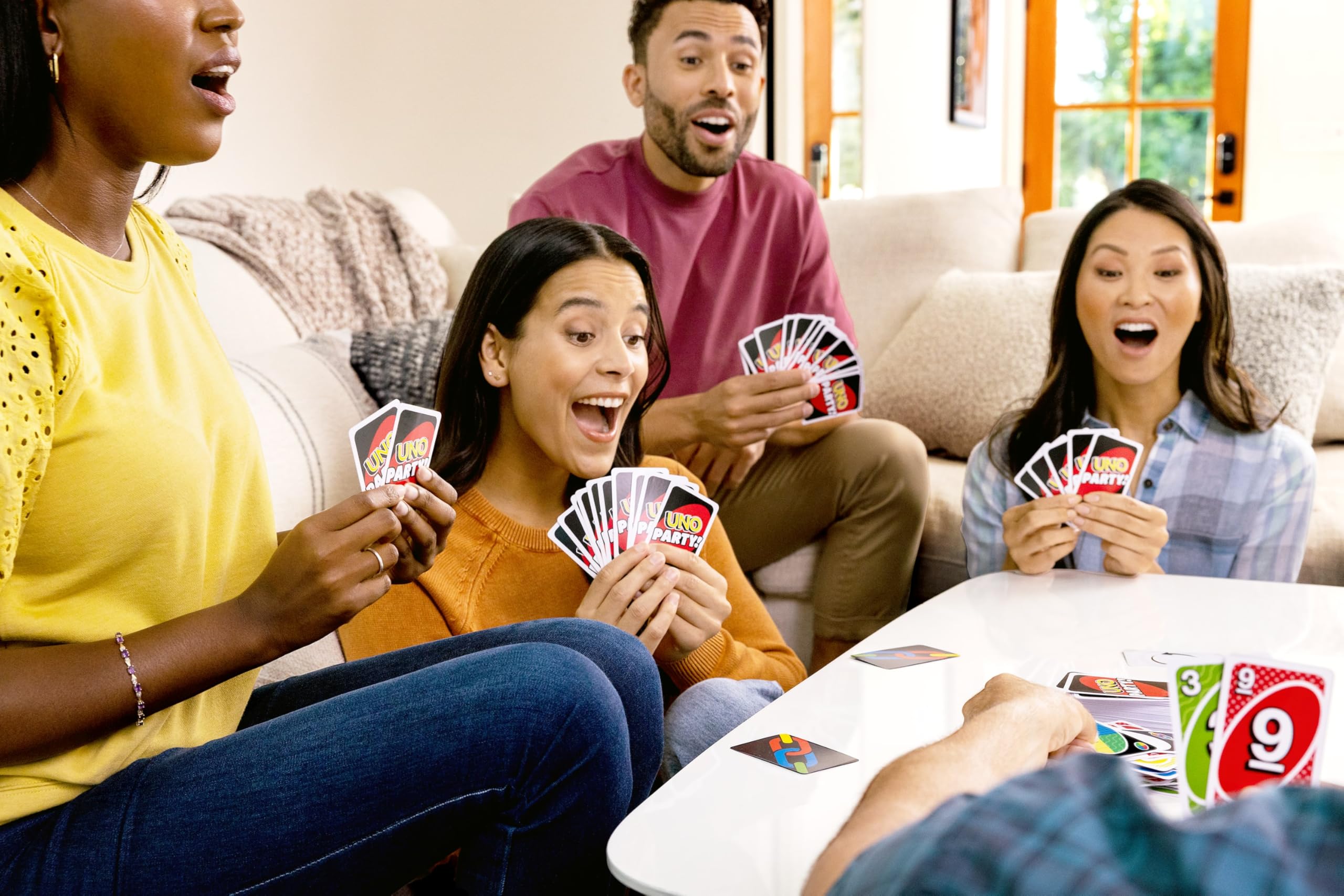 Mattel Games UNO Party Card Game with Deck & Special Rules for Large Groups