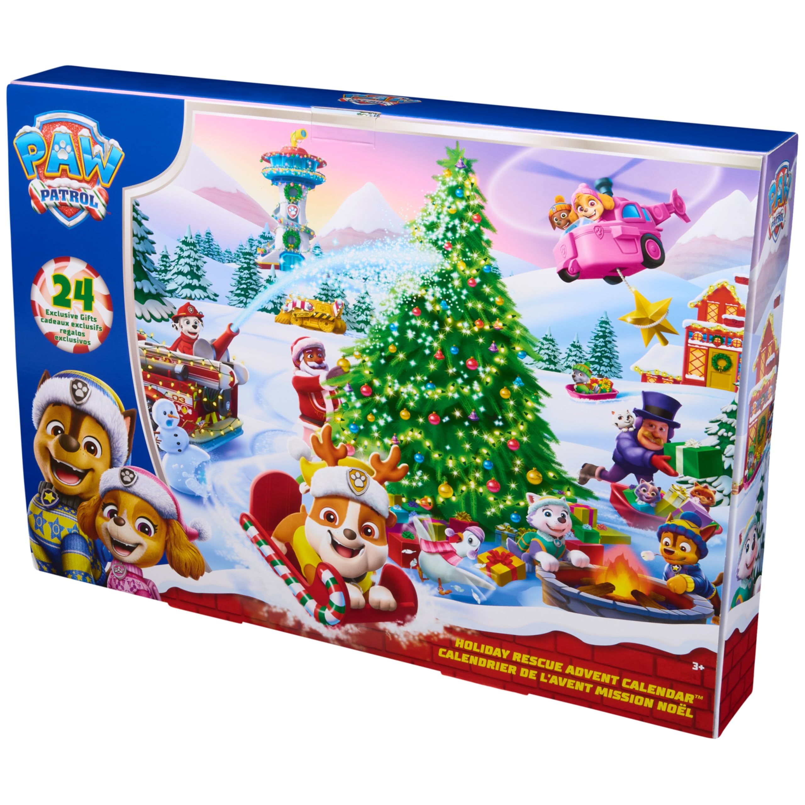 PAW Patrol Advent Calendar 2025 - Christmas Episode Special with 24 Toys & Vehicles