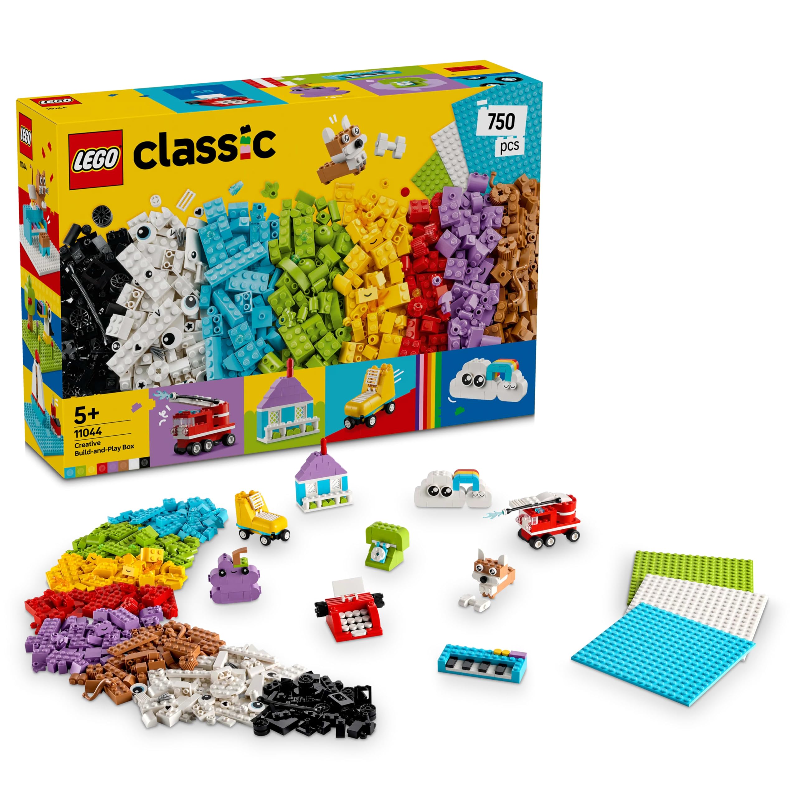 LEGO Classic Creative Build-and-Play Box - 750-Piece Building Set for Kids 5+