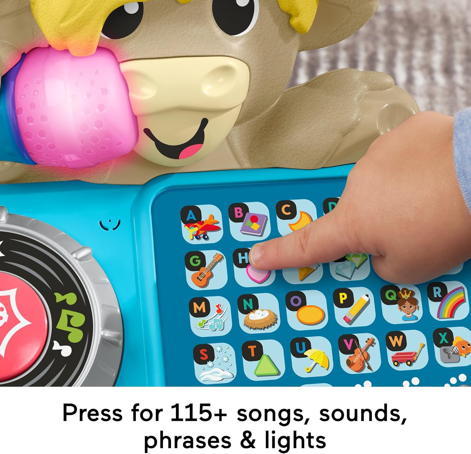 Fisher-Price Link Squad A to Z Yak Musical Learning Toy - Interactive DJ Playset for Toddlers 9M+ 4
