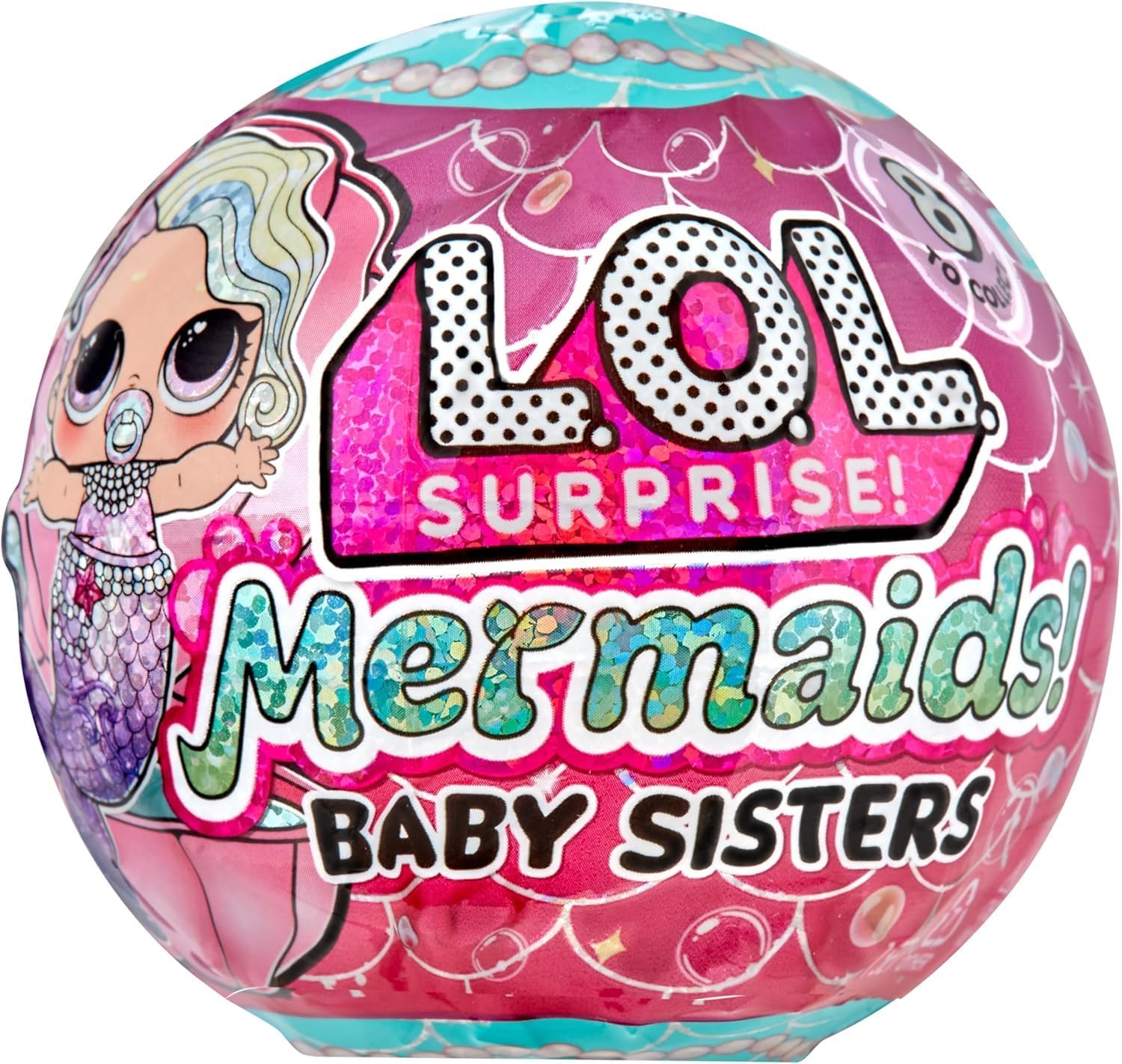 L.O.L. Surprise! Mermaids Baby Sisters - Colour-Changing Tails, 8 Random Dolls 9