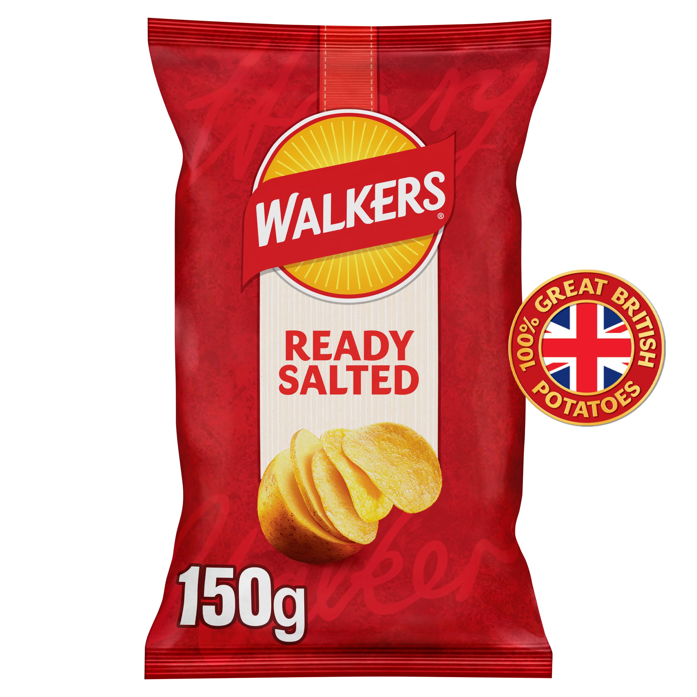 Walkers Ready Salted Crisps - 150g Sharing Bag | Made with 100% Great British Potatoes 3