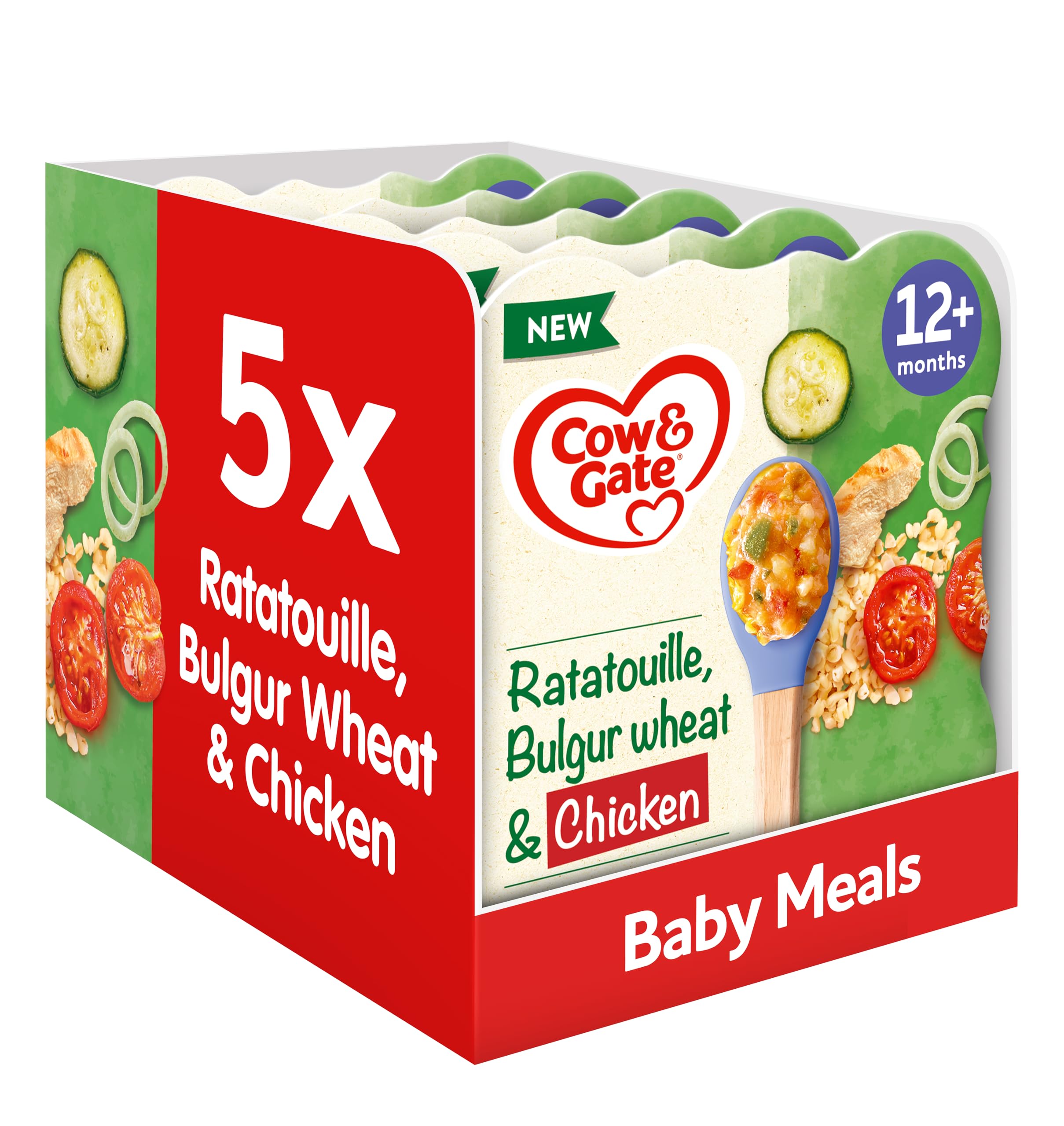 Cow & Gate Ratatouille Bulgur Wheat & Chicken Baby Food Meal, 230g