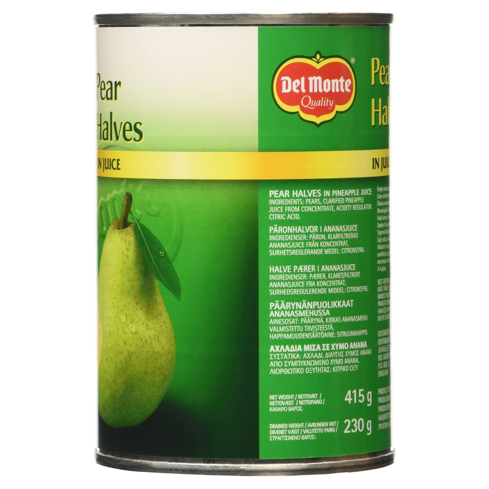 Del Monte Pear Halves in Juice, 415g