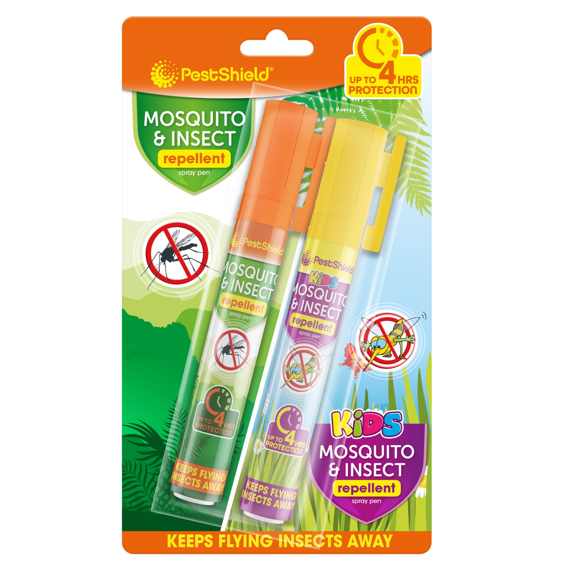 Pestshield Mosquito & Insect Repellent Spray Pens - Duo Pack (2 x 10ml) | Up to 4 Hours Cover