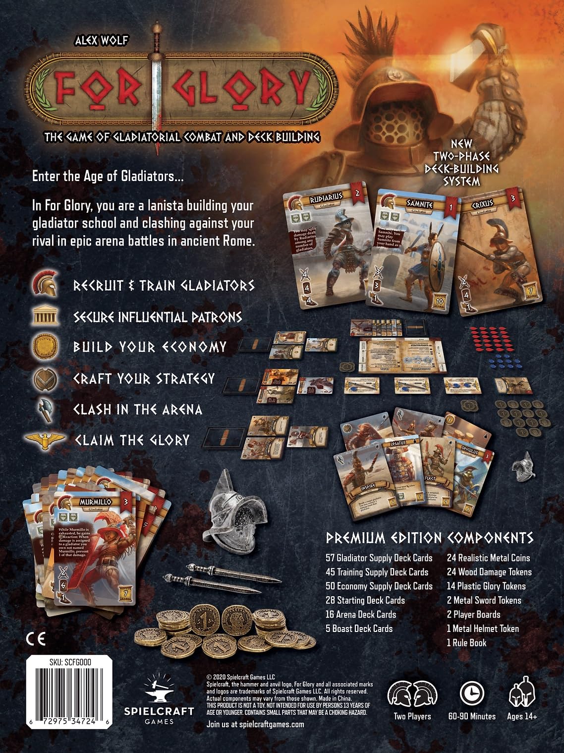 Spielcraft Games For Glory: Premium Edition Board Game 5