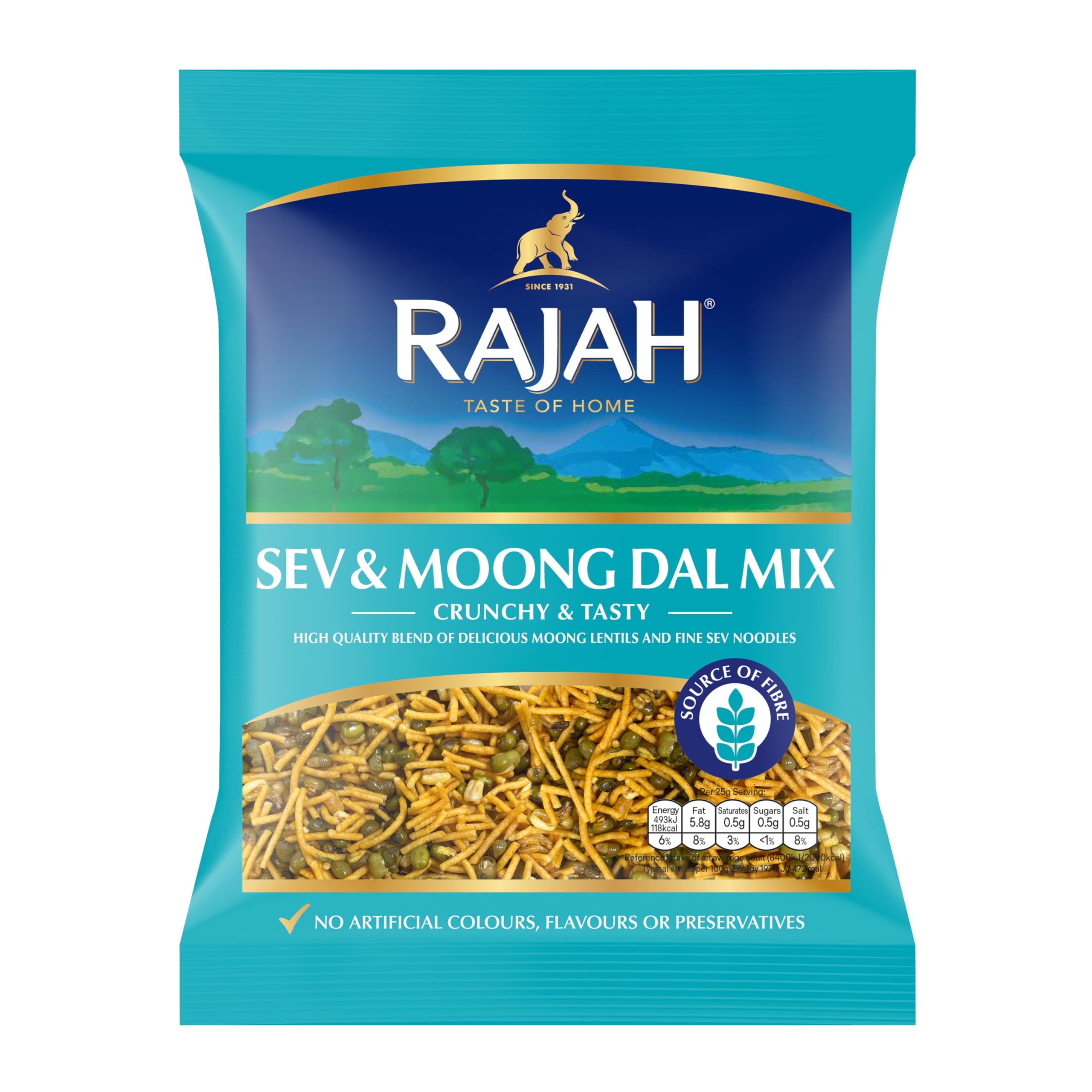 Rajah Sev and Moong Dal Mix 200g – Crunchy Indian Snack Blend with Peanuts, Lentils & Spices 4