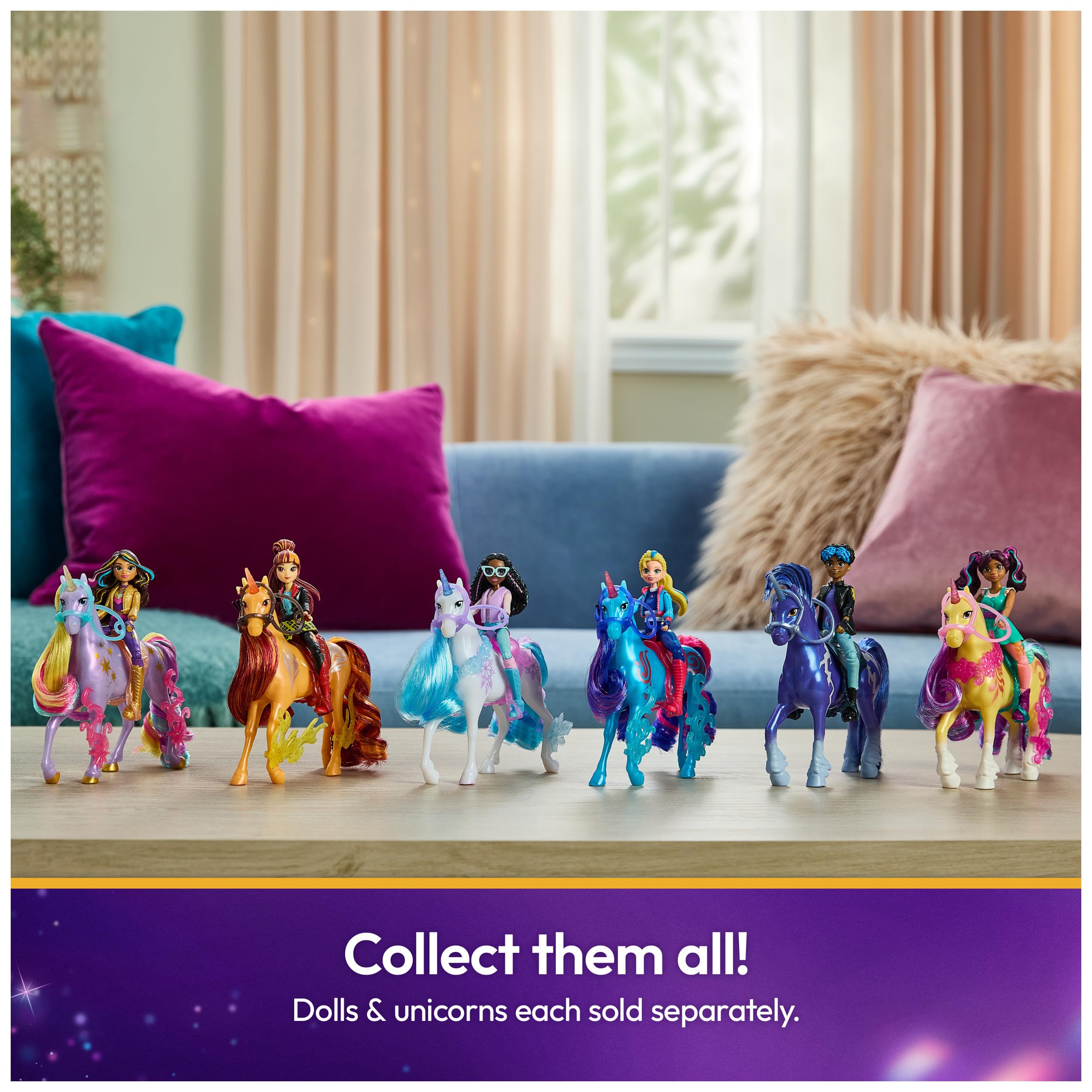 Unicorn Academy Rory and Unicorn Storm Set - 12cm Action Figures with Articulation and Styling Brush 4