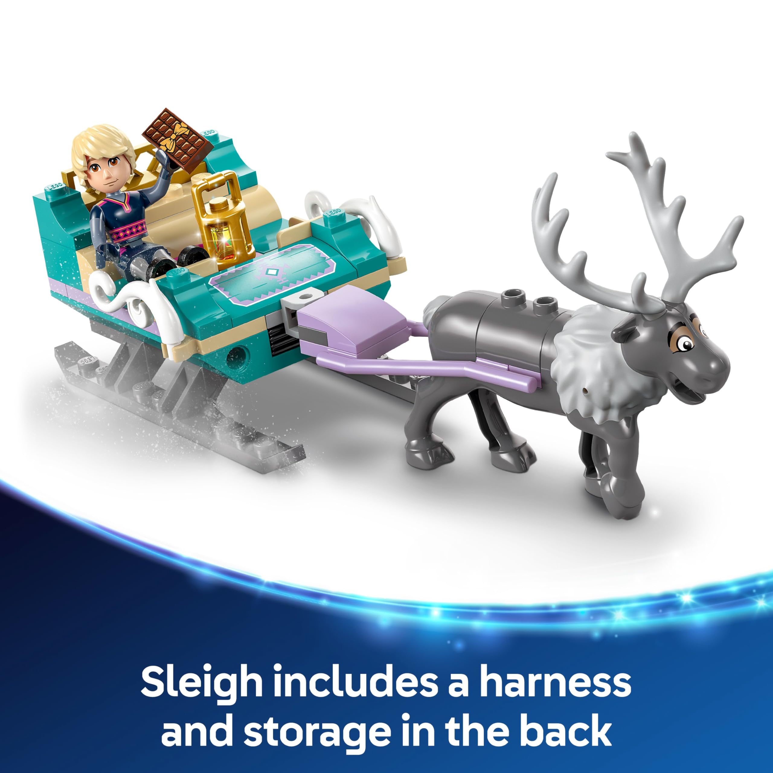 LEGO ǀ Disney Frozen Anna’s Sleigh Adventure Playset - Building Set with Hot Chocolate Stand & 4 Characters 12