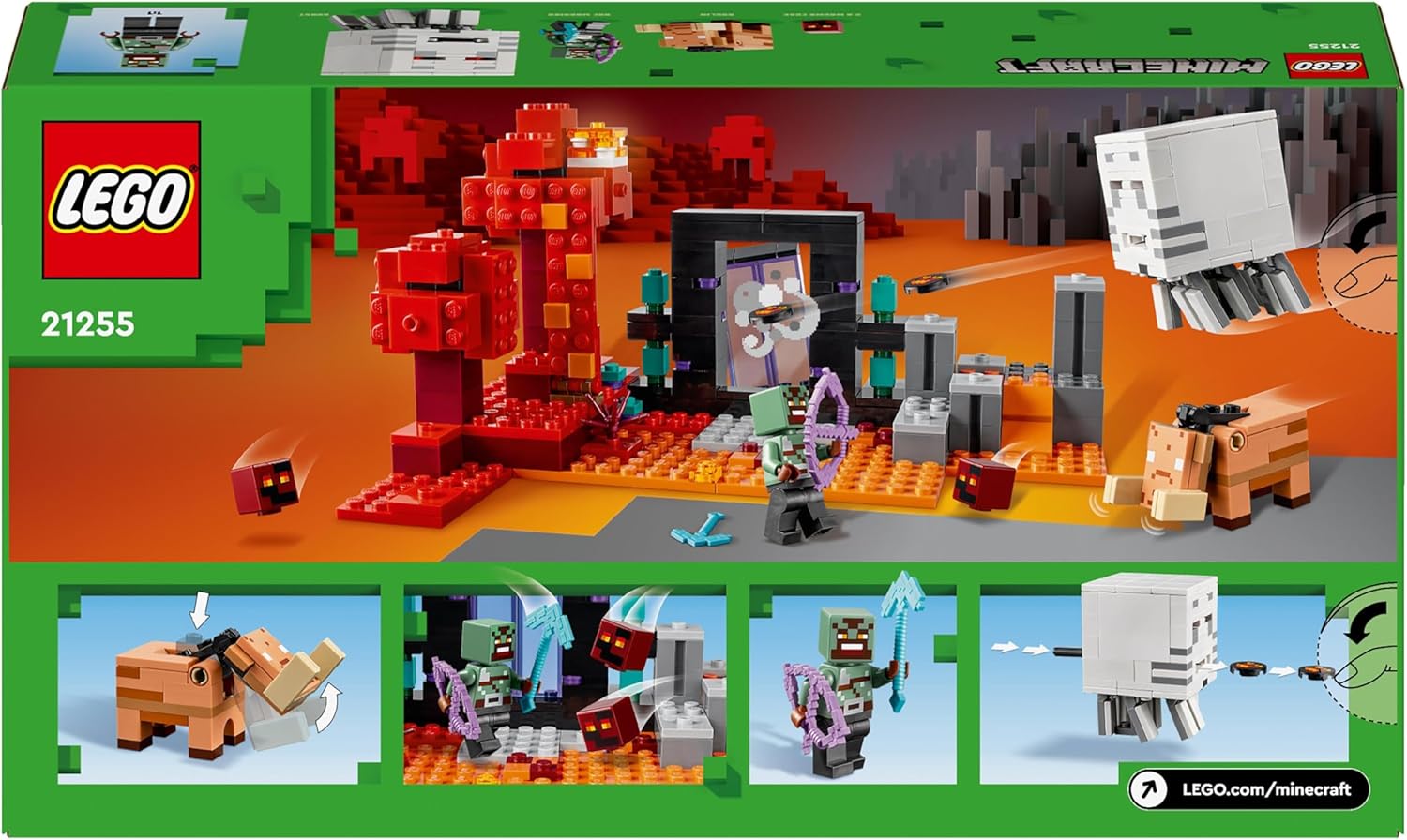 LEGO Minecraft The Nether Portal Ambush 21255 Building Set for Kids 8+ 4