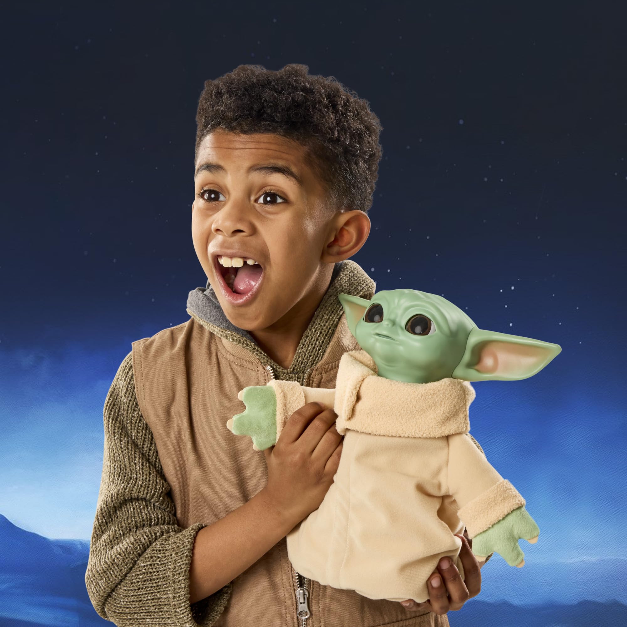Star Wars Action Buddy Grogu Animatronic Plush Figure - 25-cm | Interactive | 50+ Sounds 7