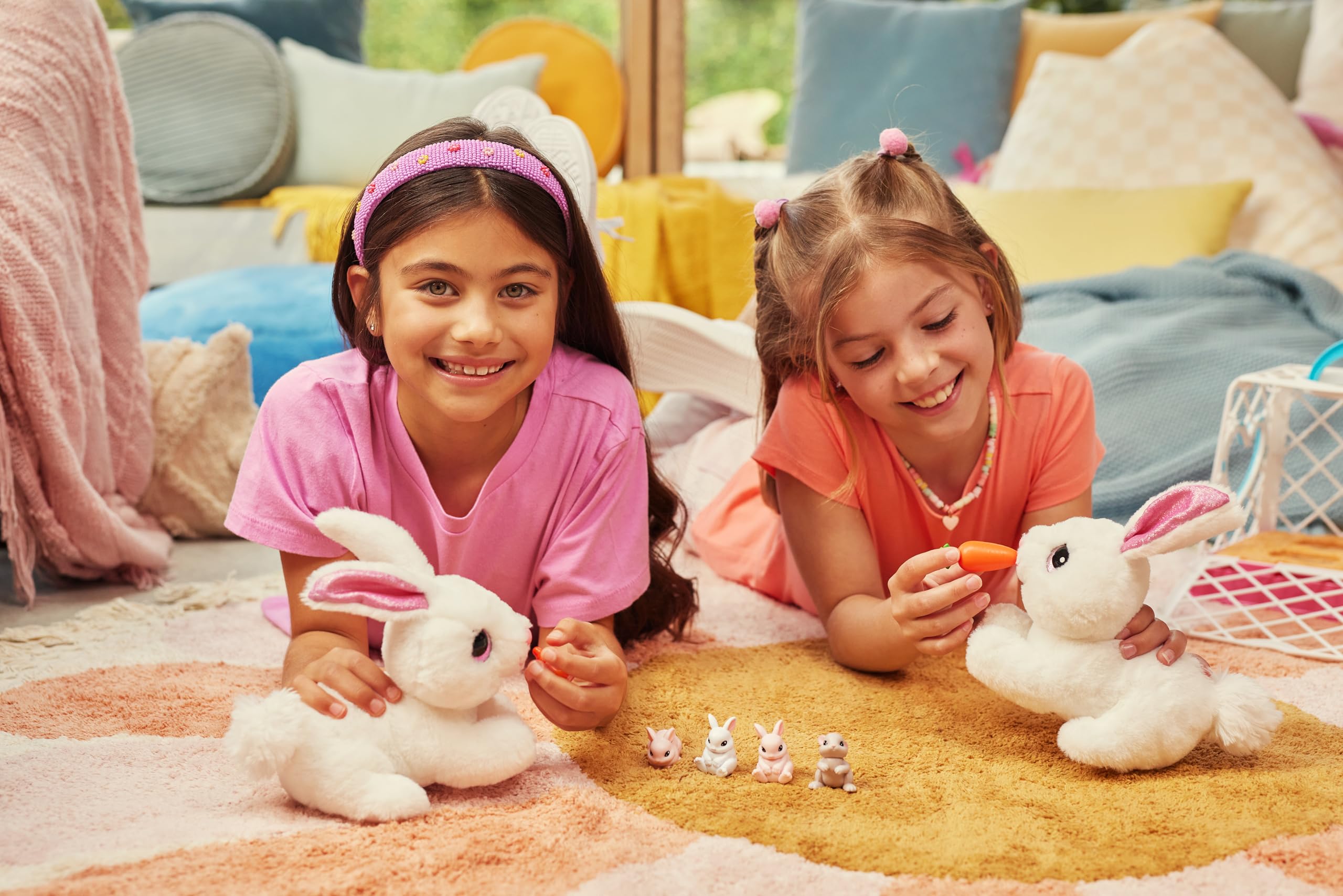 Pets Alive Mama Bunny & Baby Surprise Series 1 - Electronic Plush Toy with Sounds & Carrot Accessory 7