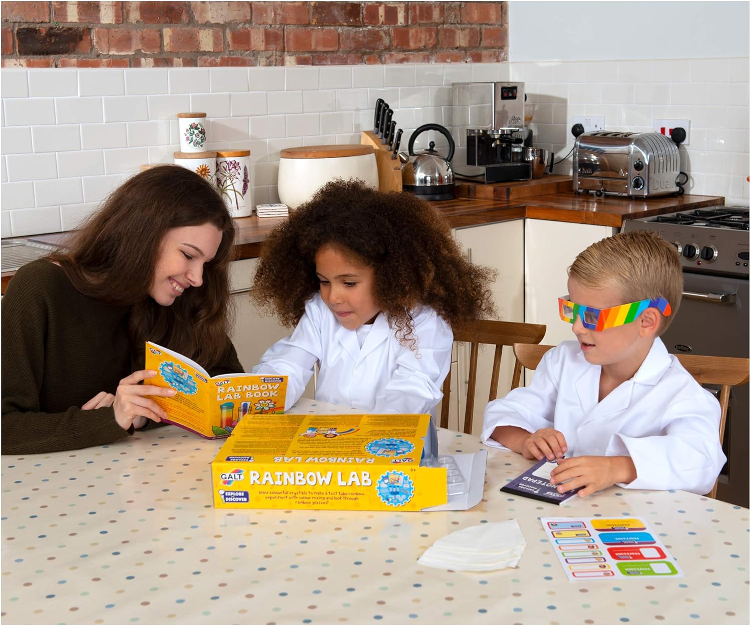 Galt Toys Rainbow Lab Science Kit - STEM Experiments for Kids Ages 5-10 12
