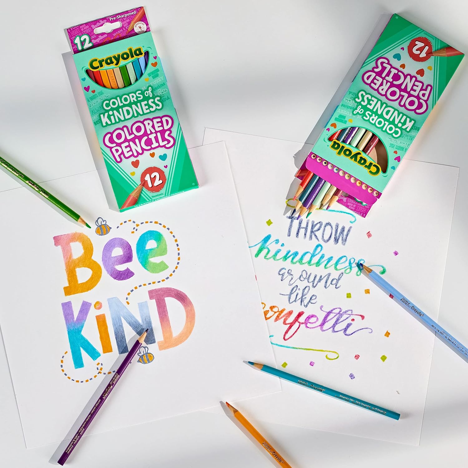 CRAYOLA Colors of Kindness Colored Pencils - Assorted Pastel Colors (Pack of 12) 3