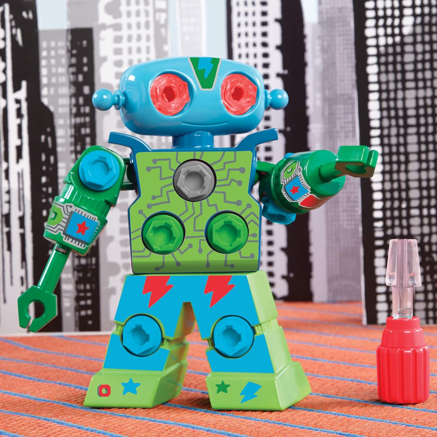 Learning Resources Design & Drill Robot - Building Toy for Fine Motor Skills & STEM Learning 4