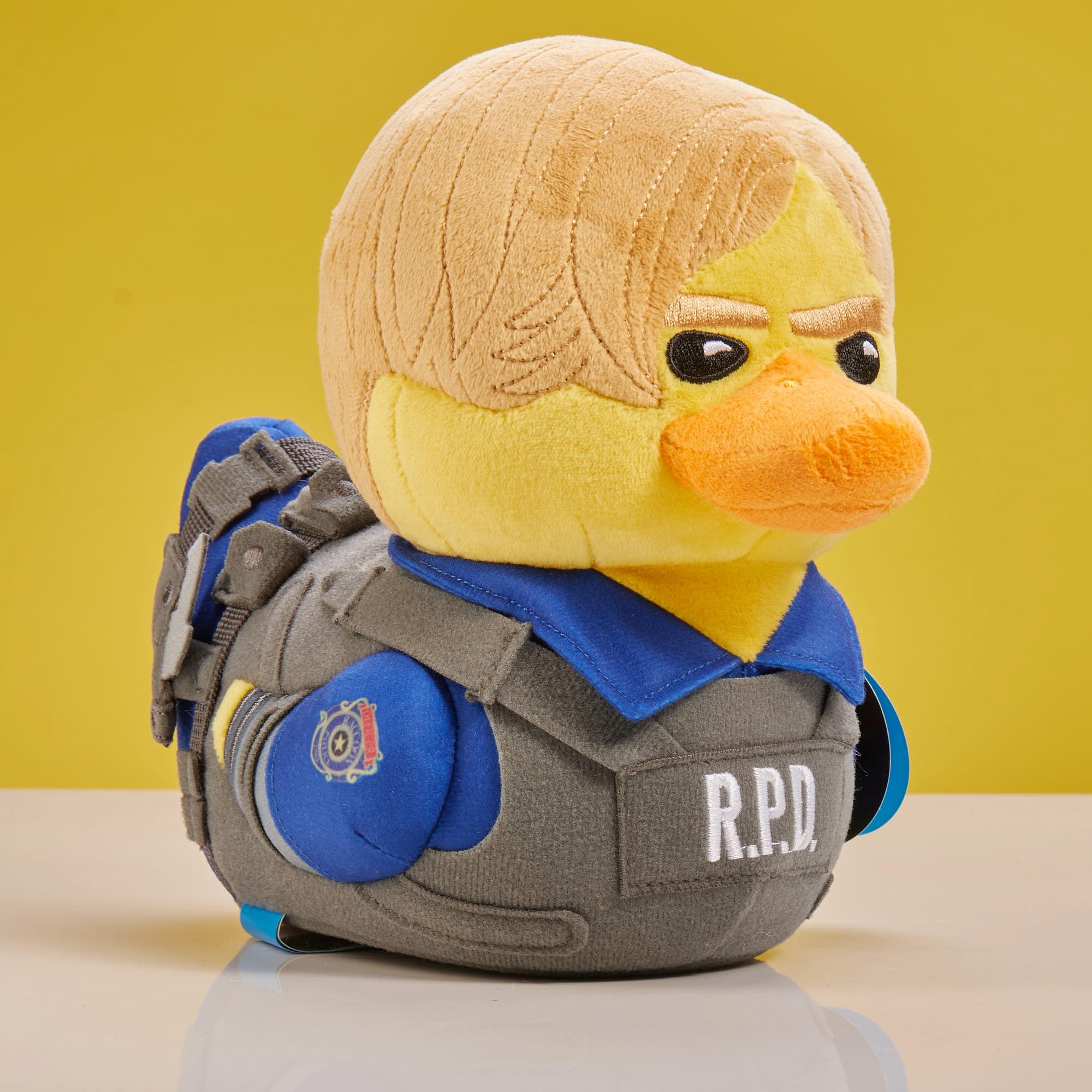 TUBBZ Plush: Leon Kennedy - Resident Evil Cosplaying Rubber Duck Soft Plush - 9 Inch Collectible 3