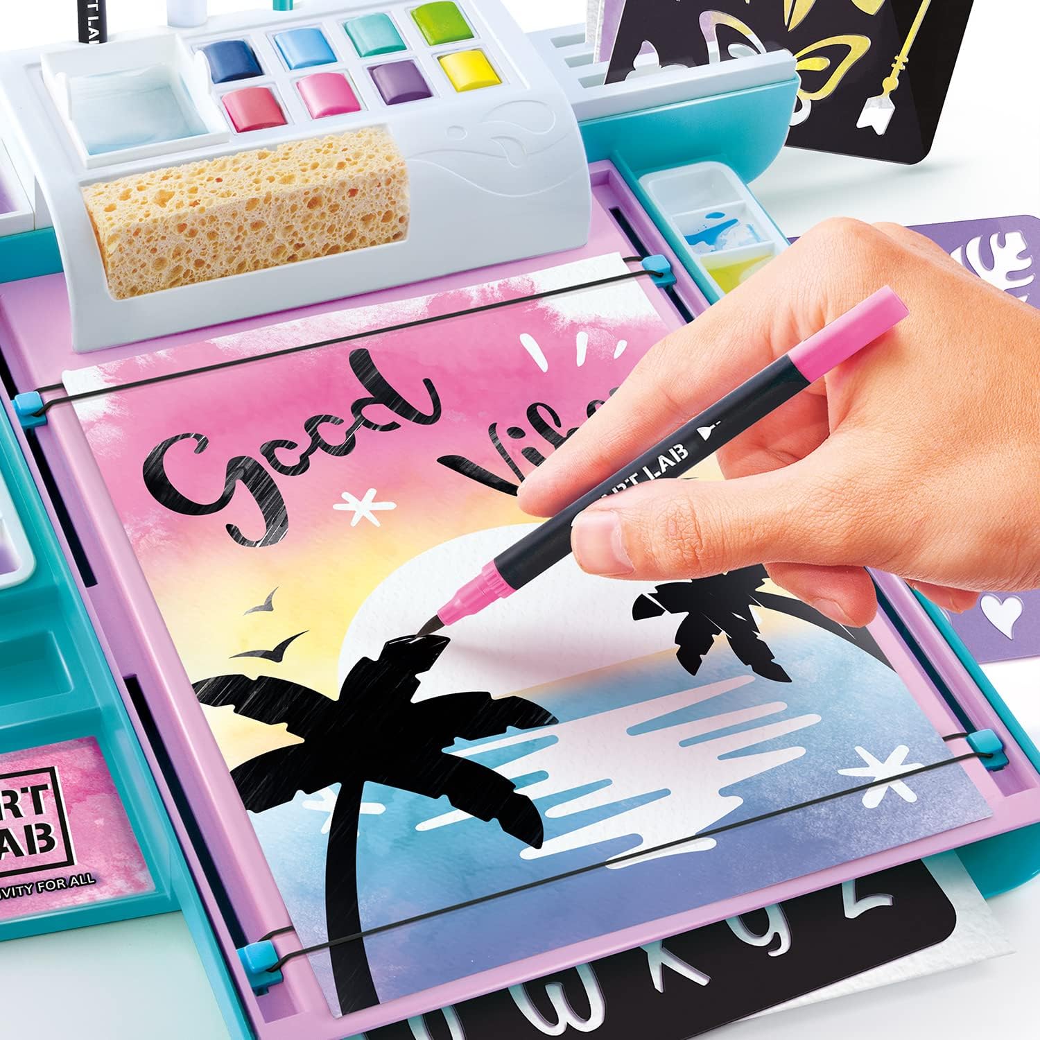 Art Lab ART 009 Watercolour Studio - Complete Art Set for Kids 6+ 11
