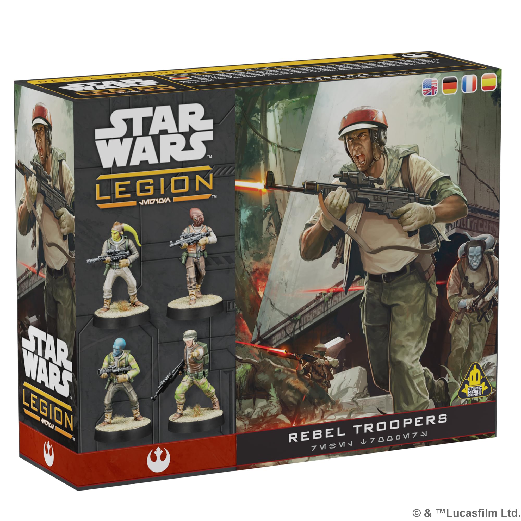 ATOMIC MASS GAMES Star Wars Legion: Rebel Troopers Expansion | 11 Miniatures | Age 14+