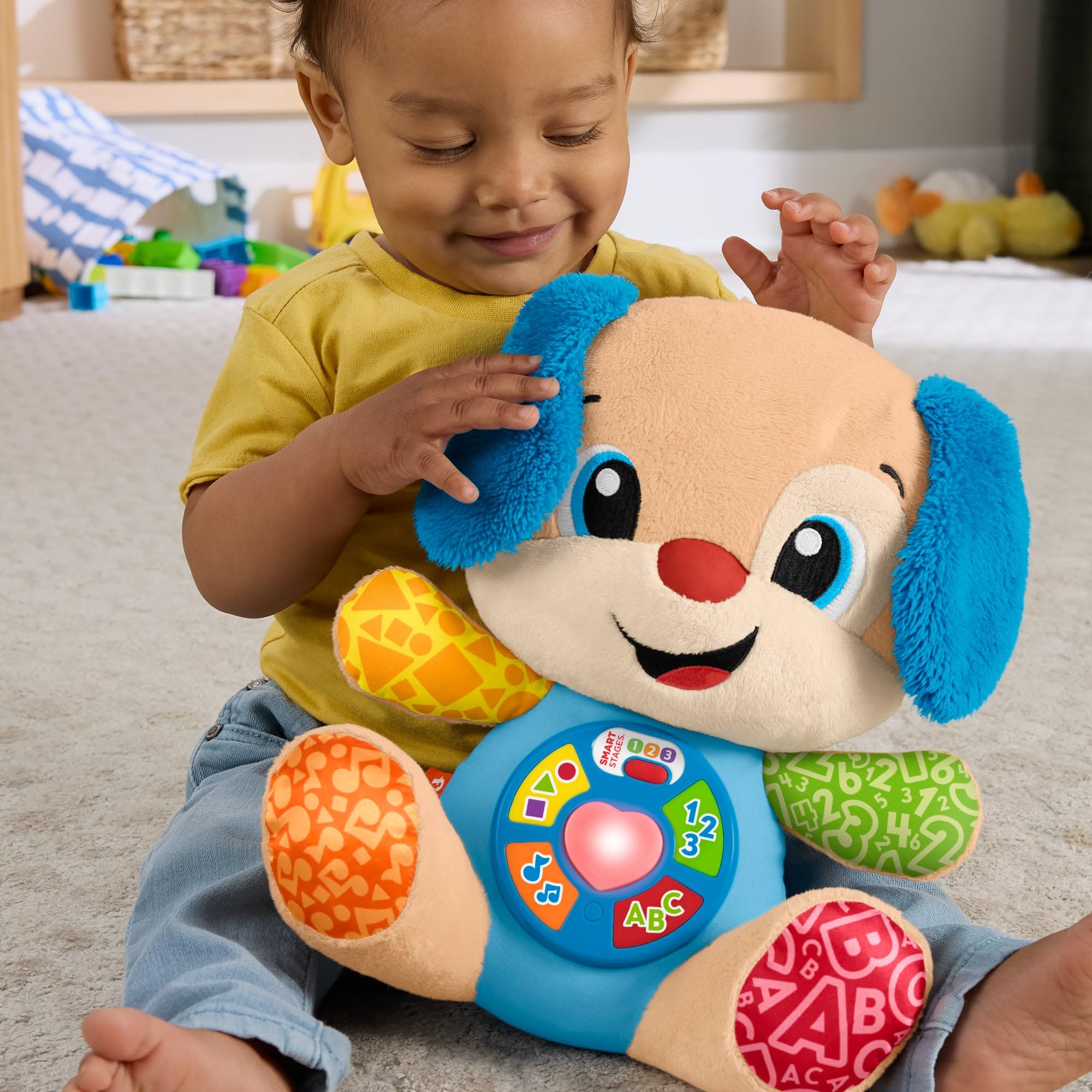 Fisher-Price Laugh &amp; Learn Smart Stages Puppy – Musikalisches Plüsch-Lernspielzeug für Babys ab 6 Monaten 5