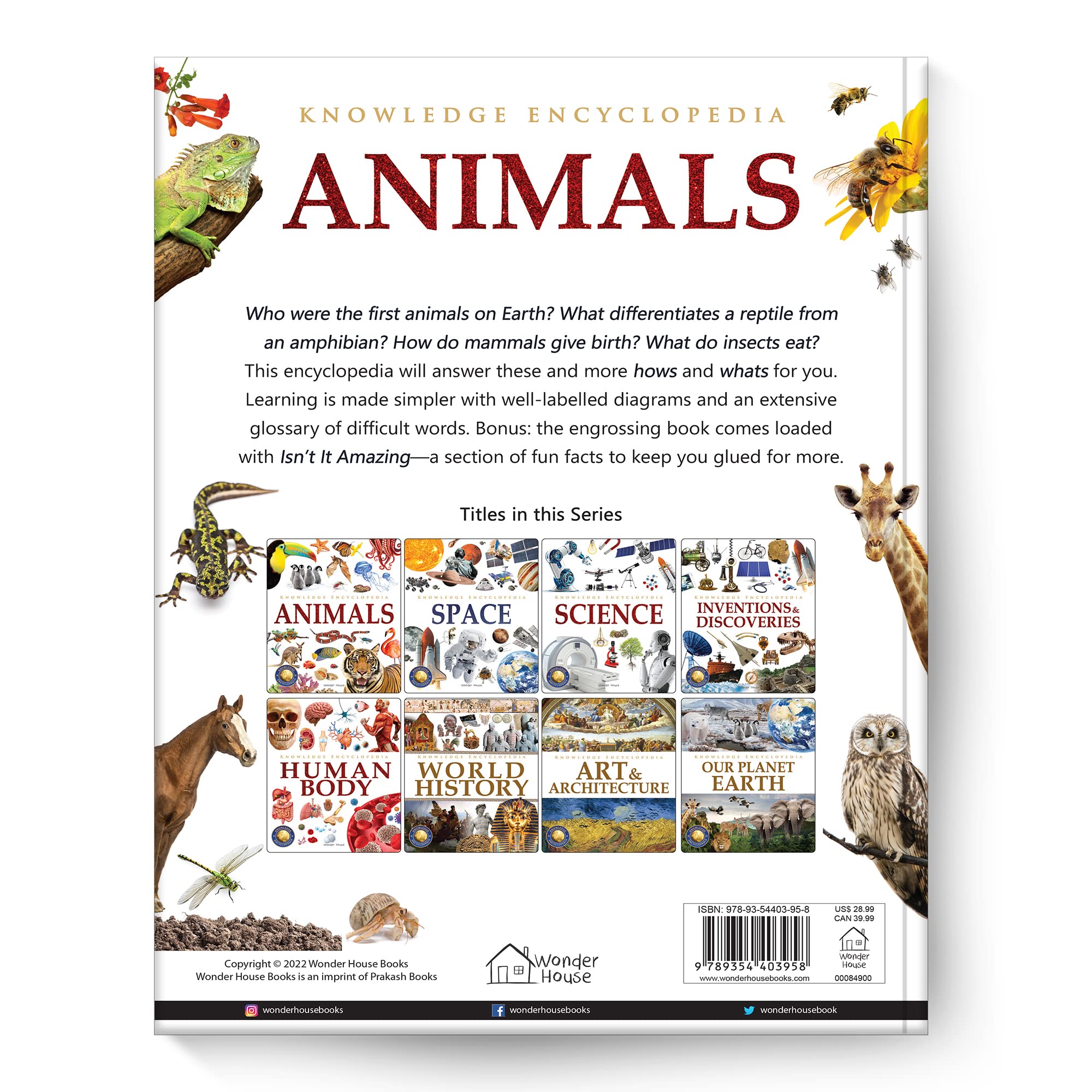 Wonder House Knowledge Encyclopedia - Animals for Children | Hardcover | English
