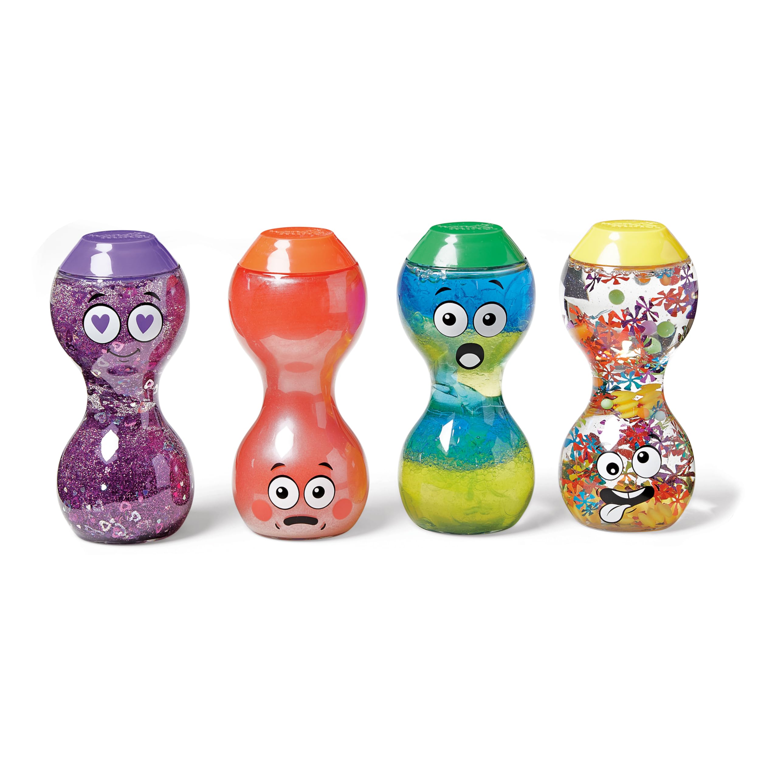 hand2mind Express Your Feelings Sensory Bottles - Set of 4 | Ages 3+ | Multicolor