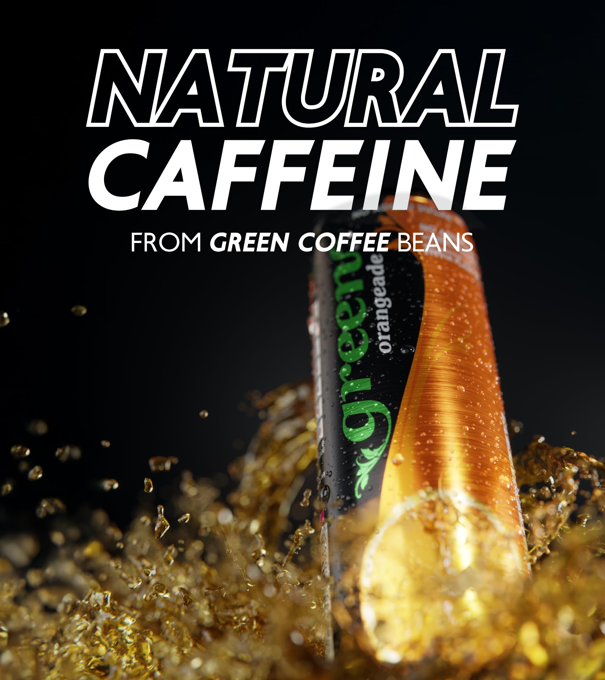 Green Cola Green Orangeade - Low Calorie Sparkling Soft Drink with 20% Natural Juice | 4 x 330ml Cans