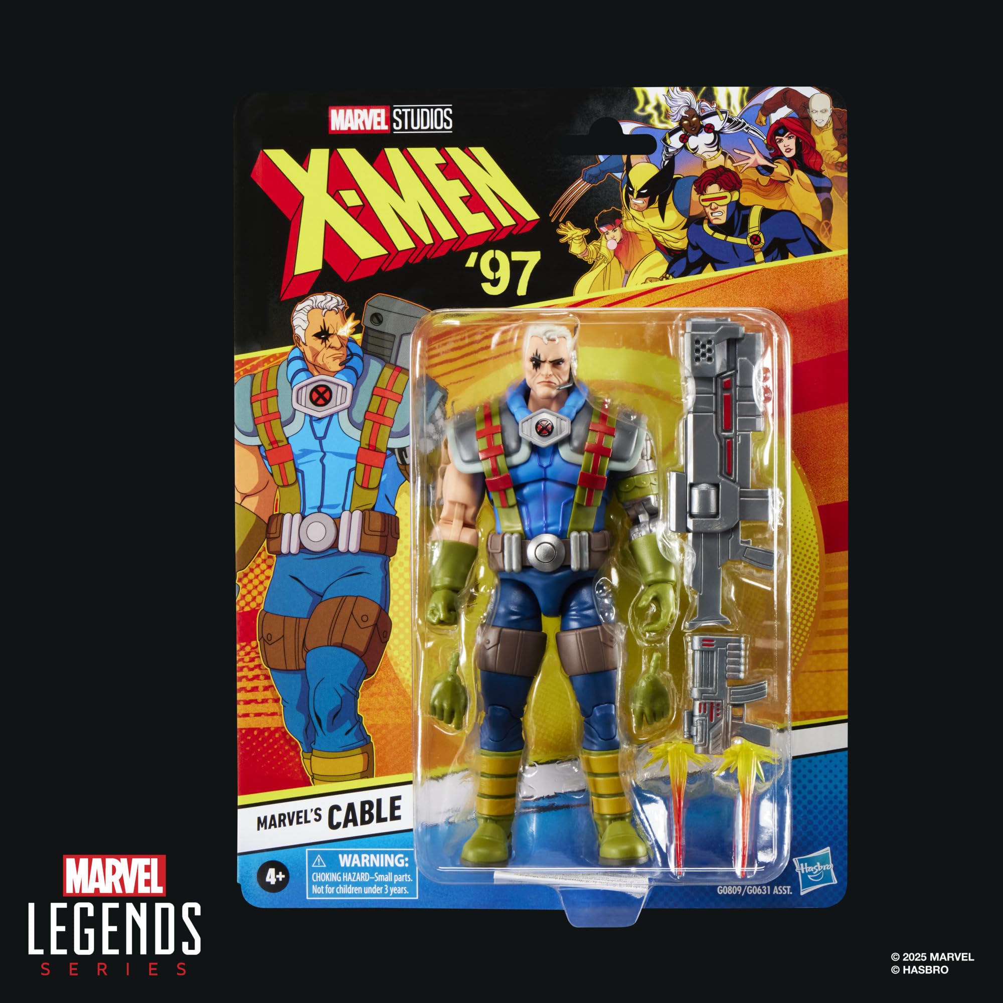 Marvel Legends X-Men '97 Cable Action Figure - 15 cm Scale, 6 Accessories, Ages 4+