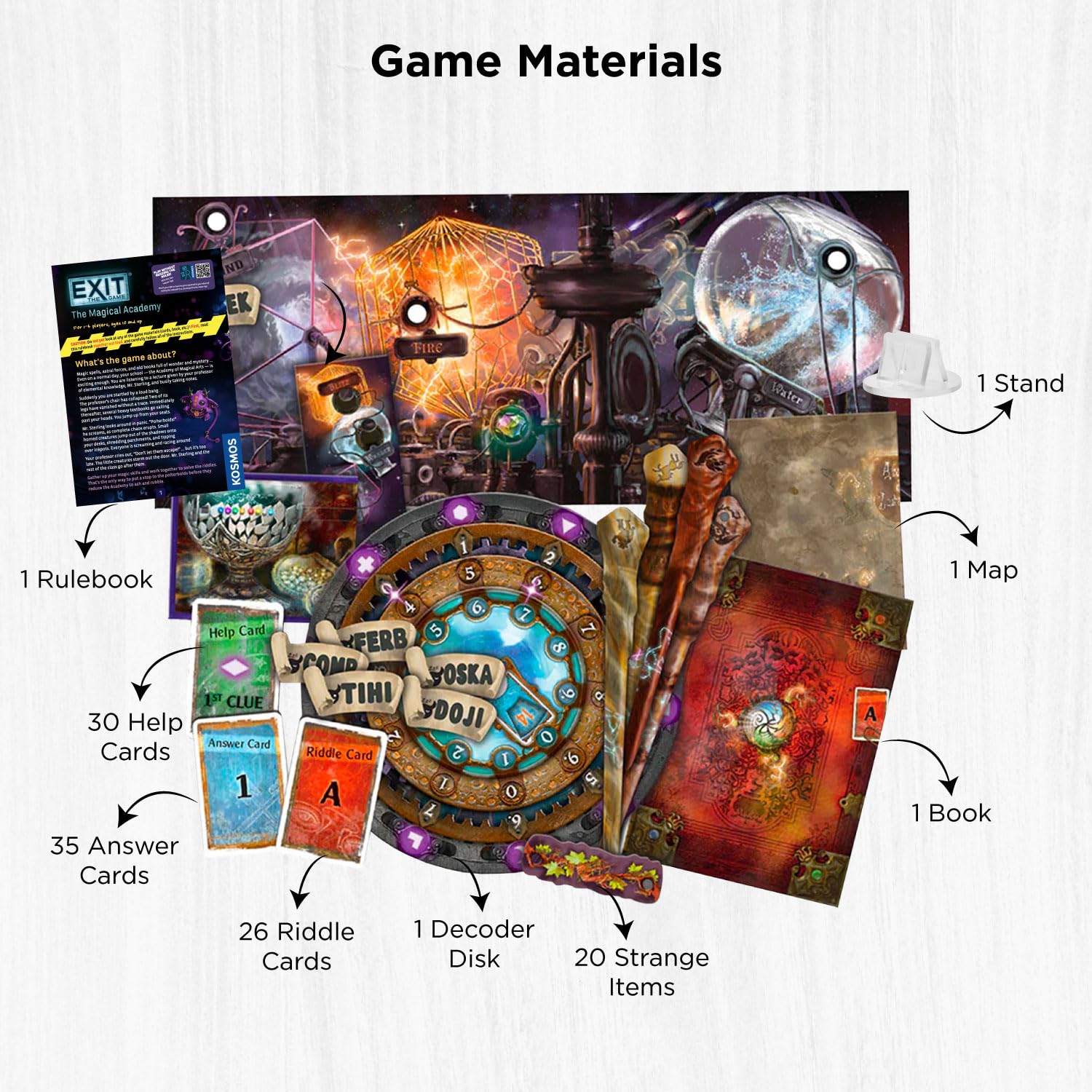 Thames & Kosmos EXIT: The Magical Academy Escape Room Card Game 3