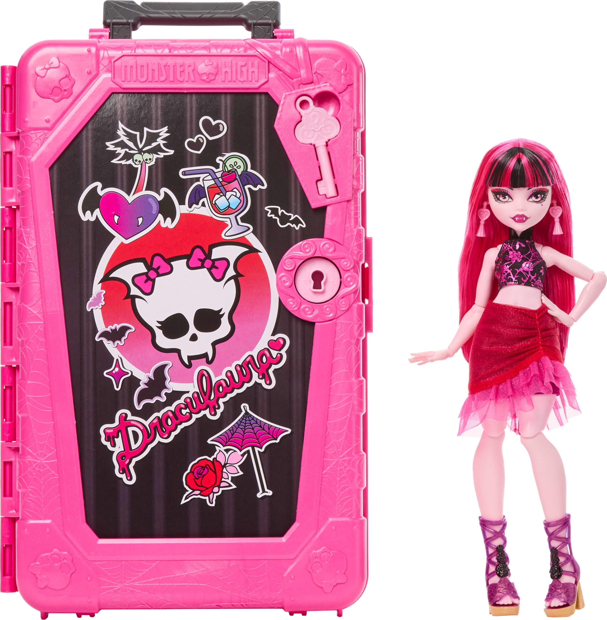 Monster High Skulltimate Secrets Draculaura Doll & Accessories Set - Destination: Gore-geous Oasis Playset
