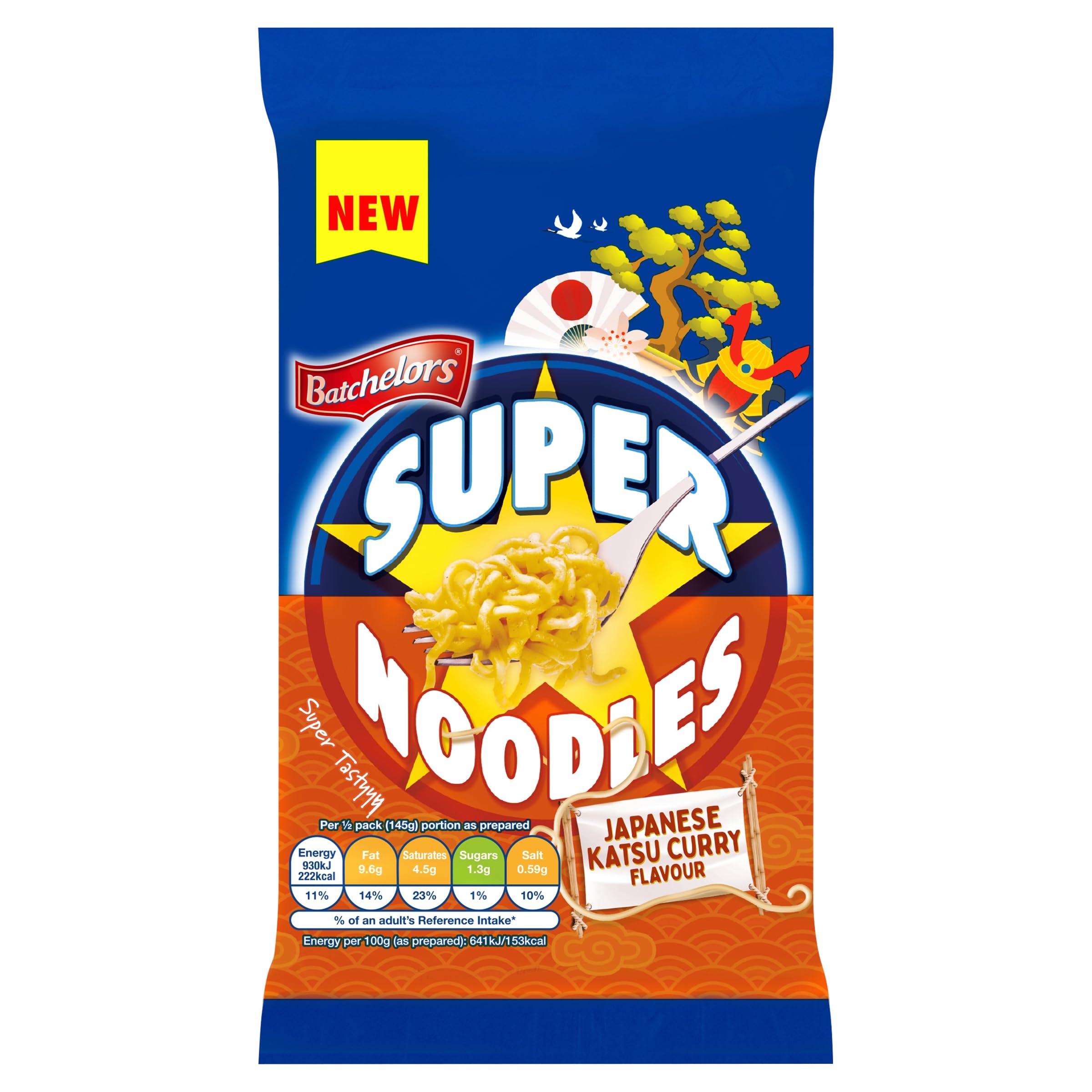 Batchelors Super Noodles Japanischer Katsu-Curry-Geschmack Instant-Snack-Becher 5