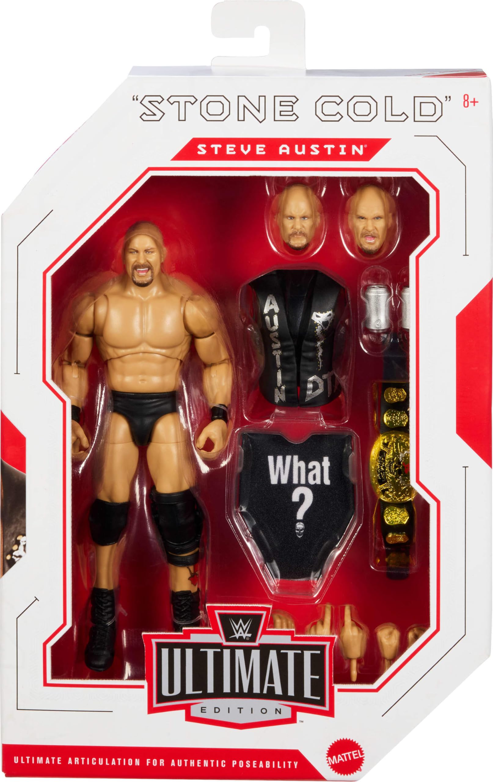Mattel Stone Cold Steve Austin Action Figure - 6 Inch, Multicolor, Ages 8+ 2