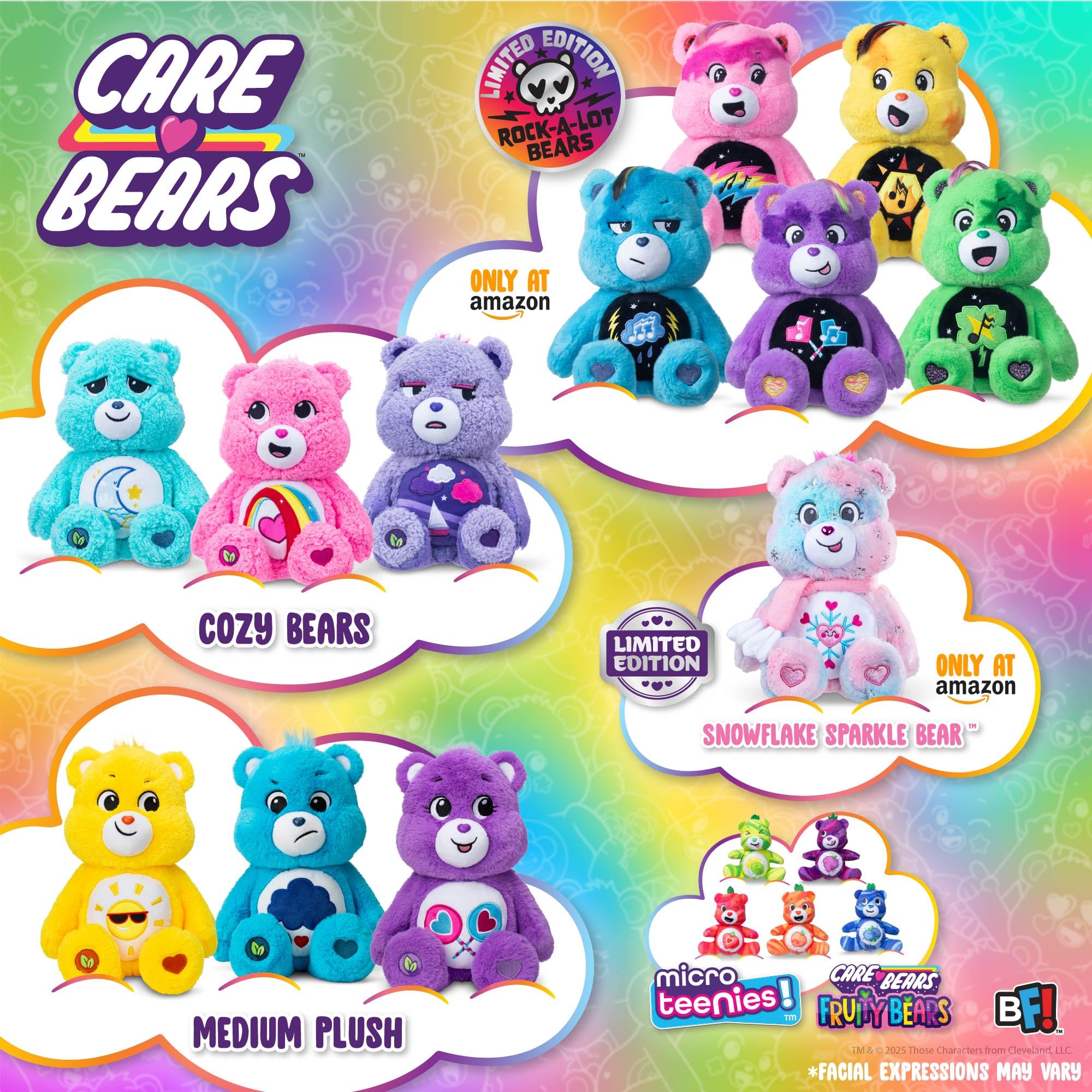 Care Bears Basic Fun Collector Edition - Snowflake Sparkle Bear 35cm Plush 3